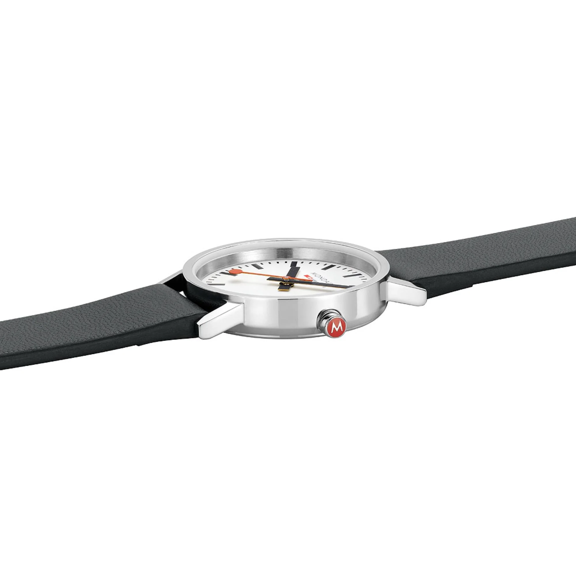 Mondaine Classic White Dial Leather Strap Ladies Watch A658.30323.11SBBV - Image 7