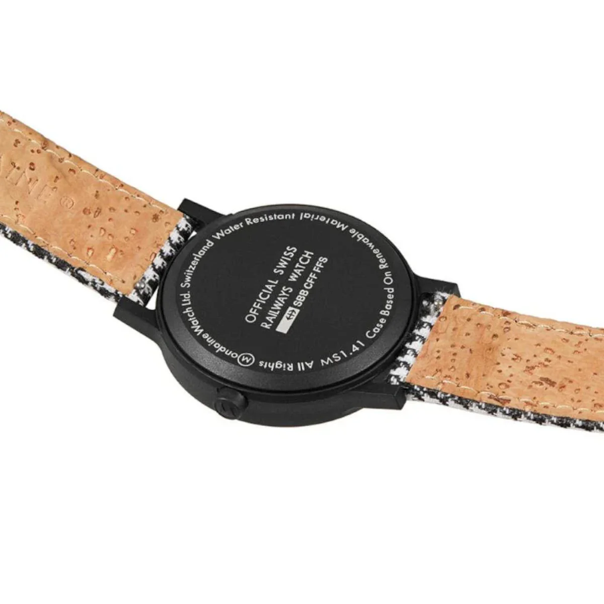Mondaine Essence Quartz White Dial Textile Strap Unisex Watch MS1.41110.LN - Image 3