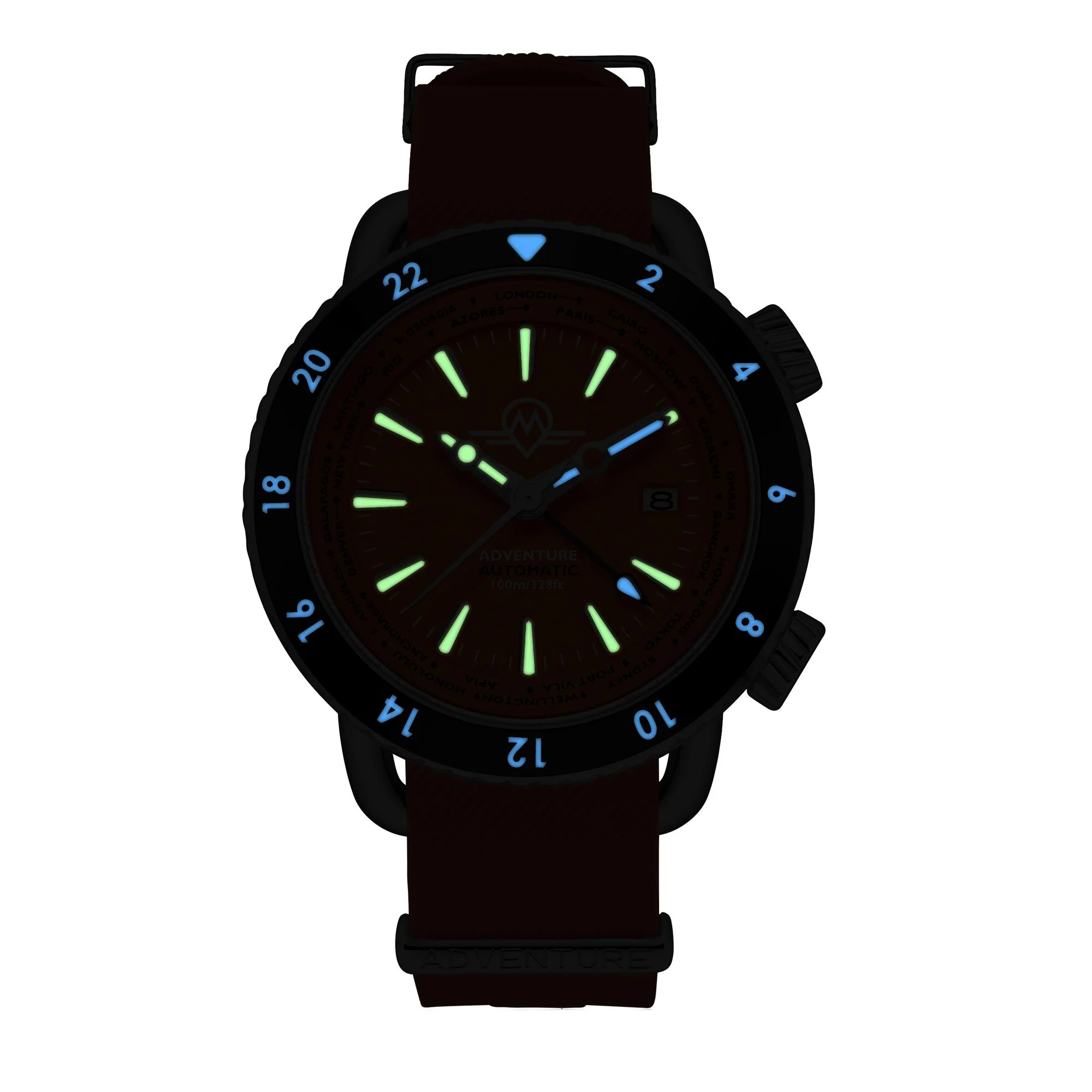 Monro Adventure Sunset Orange Dial Automatic Men's Watch MA-3 - Image 6