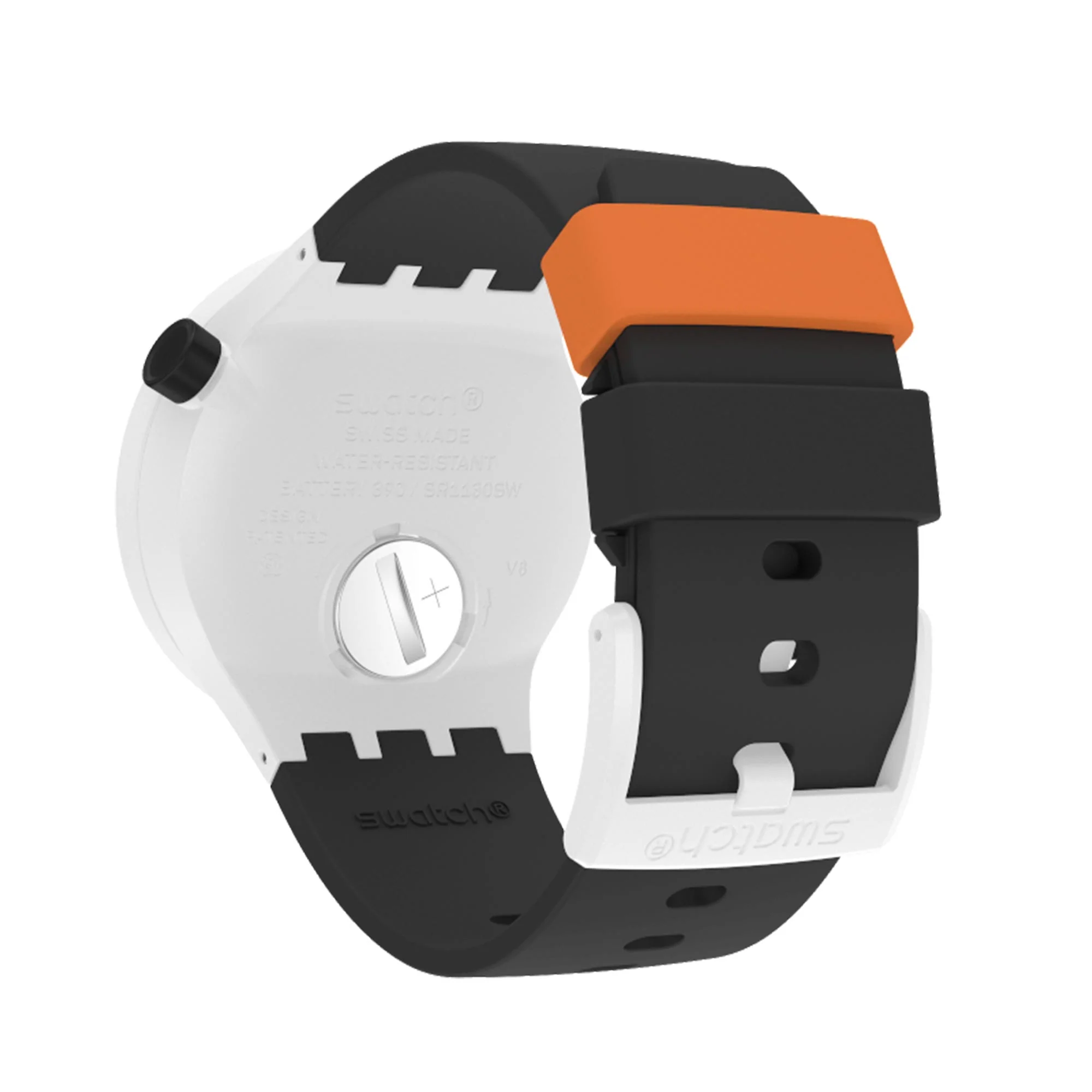 Orack Quartz Movement Orange Dial Silicone Strap Watch SB03M104 - Image 9