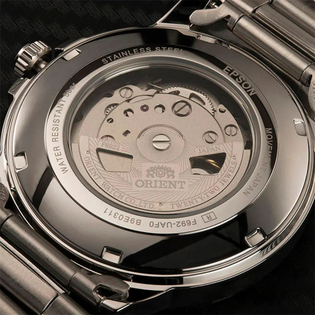 Orient Sport Contemporary Automatic Black Dial Steel Strap Men’s Watch RA-AA0C01B39B - Image 6