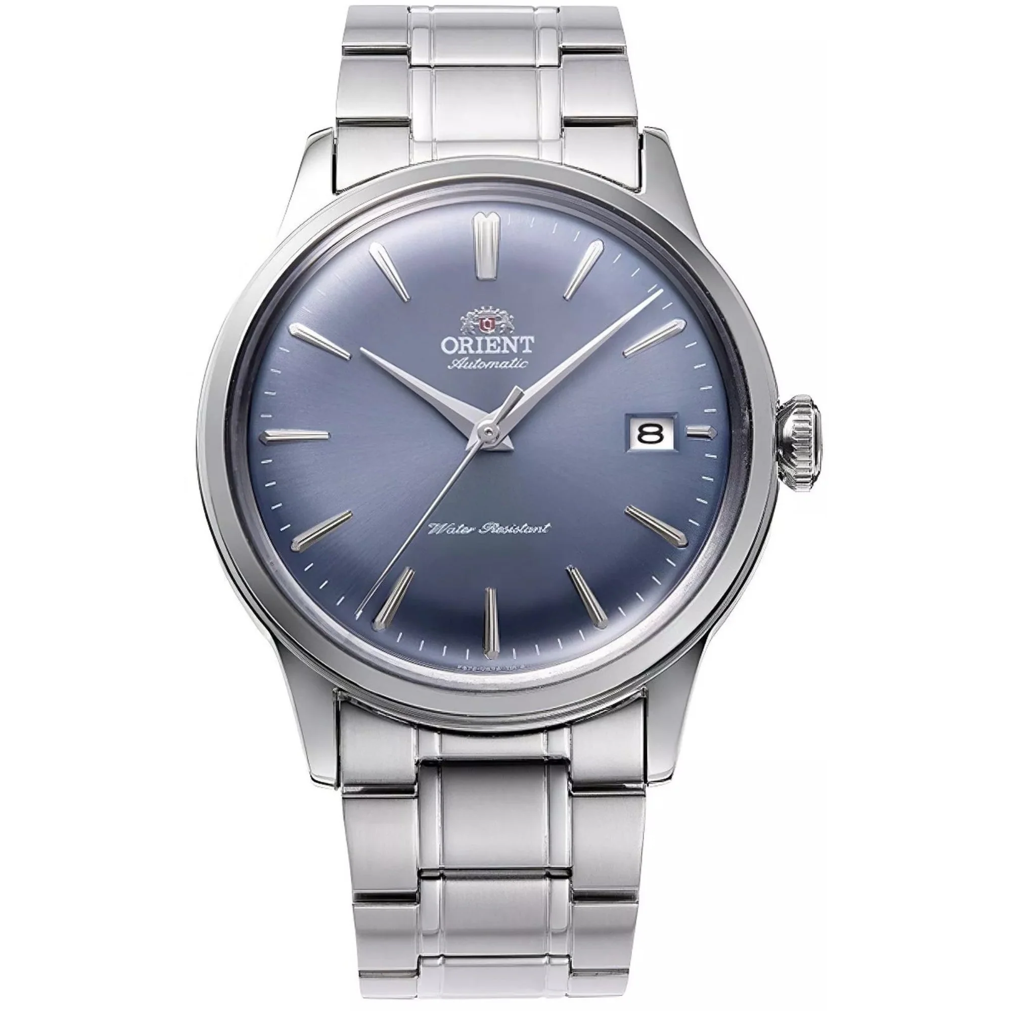 Orient Bambino Classic Vintage Style Blue Dial Steel Strap Unisex Dress Watch RA-AC0M10L30B - Image 10