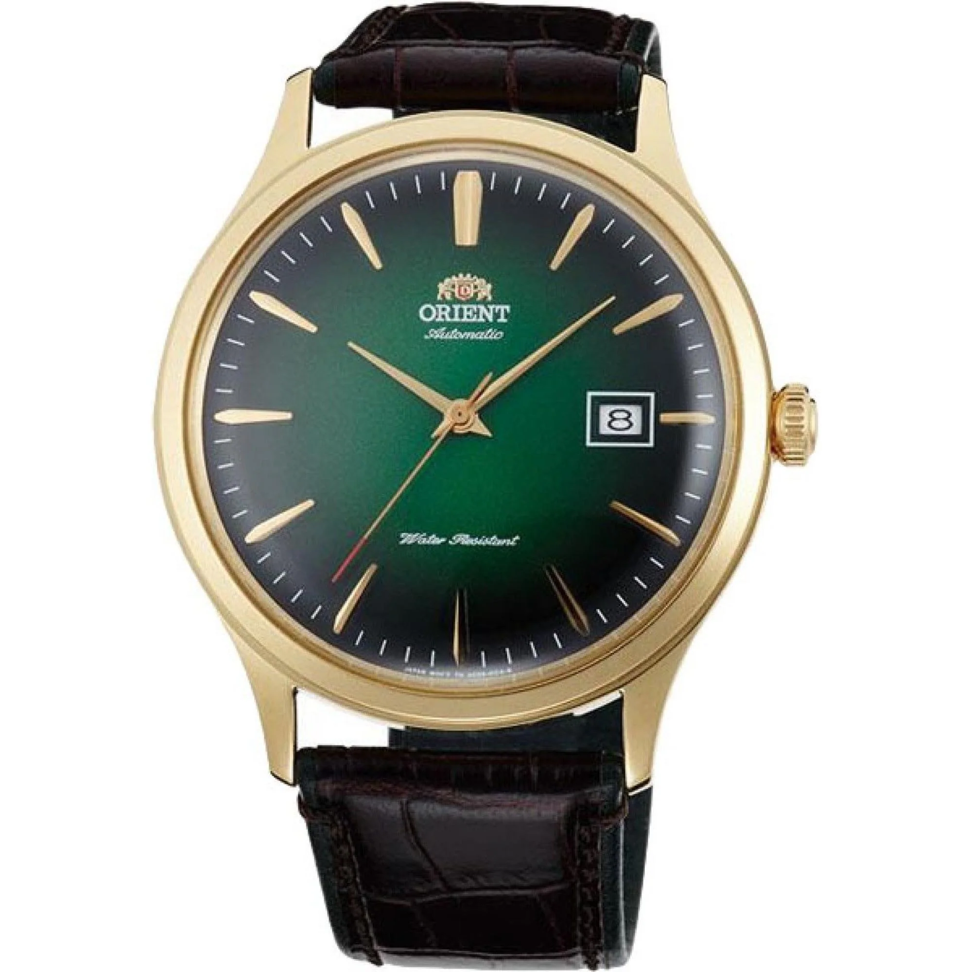 Orient Bambino Automatic Green Dial Brown Leather Strap Men’s Watch TAC08002F0 - Image 7