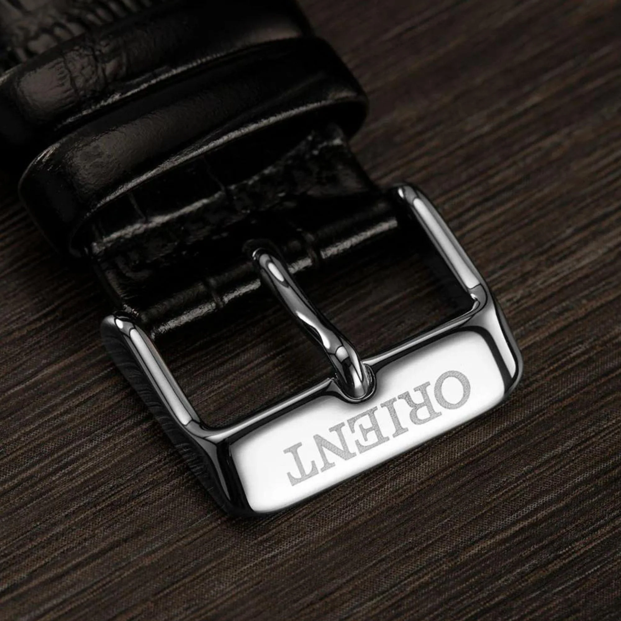 Orient Bambino Automatic Black Dial Leather Strap Men’s Watch FAC00004B0 - Image 4