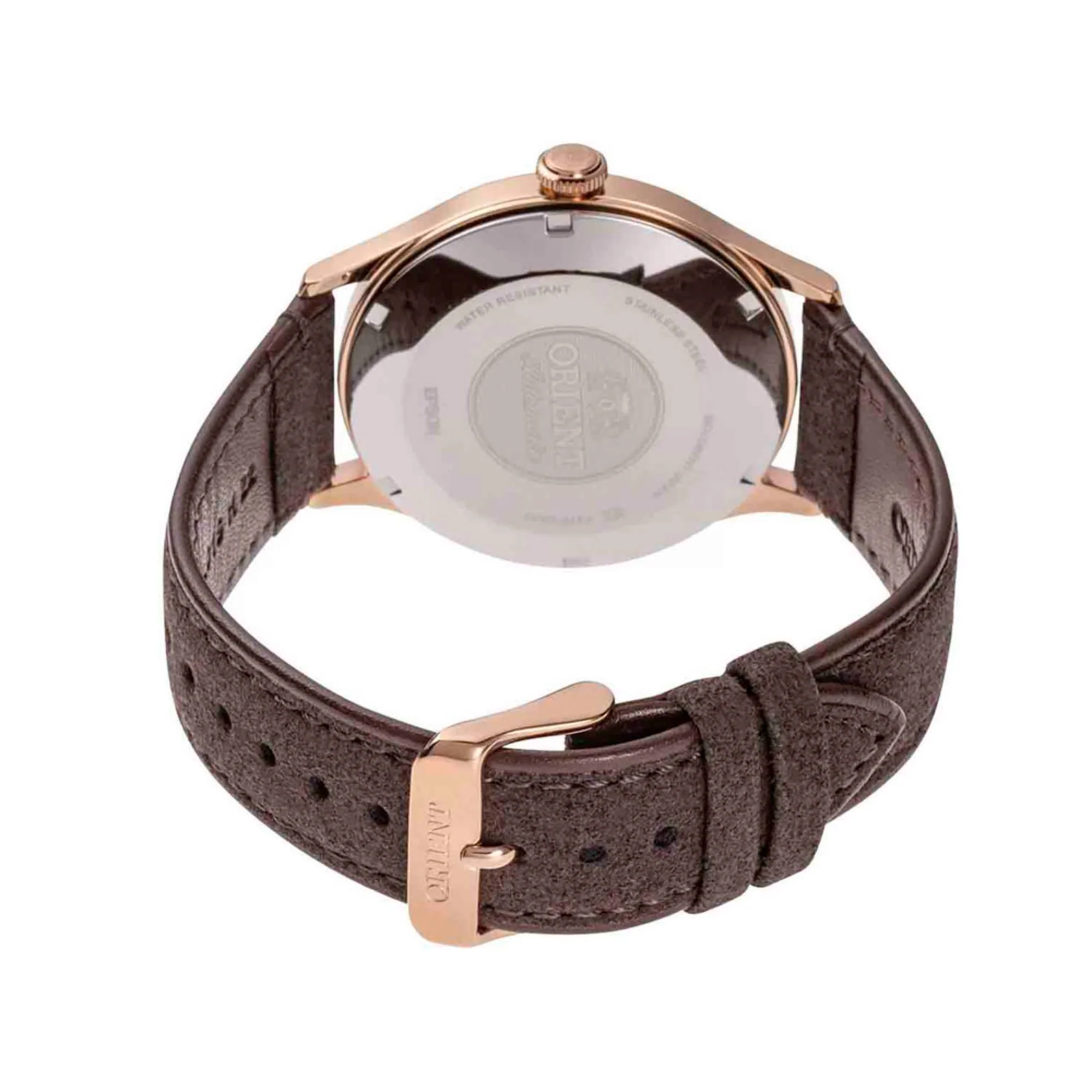 Orient Bambino Classic Vintage Style Automatic Bronze Dial Leather Strap Men’s Dress Watch RA-AC0P04Y30B - Image 5