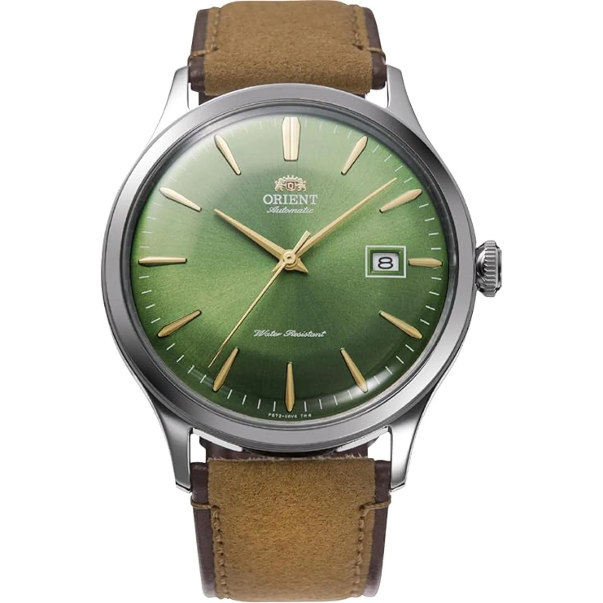 Orient Bambino Automatic Leather Strap Green Dial Men’s Watch RA-AC0P01E10B - Image 5