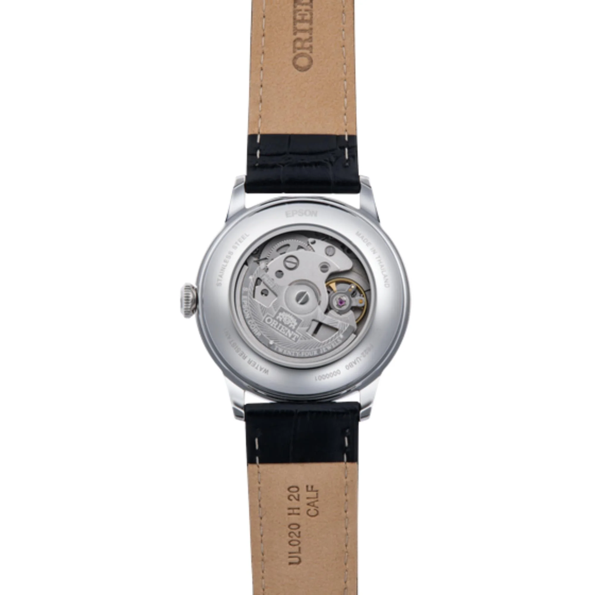 Orient Bambino Classic Blue Dial Leather Strap Men's Watch RA-AP0103L30B - Image 9