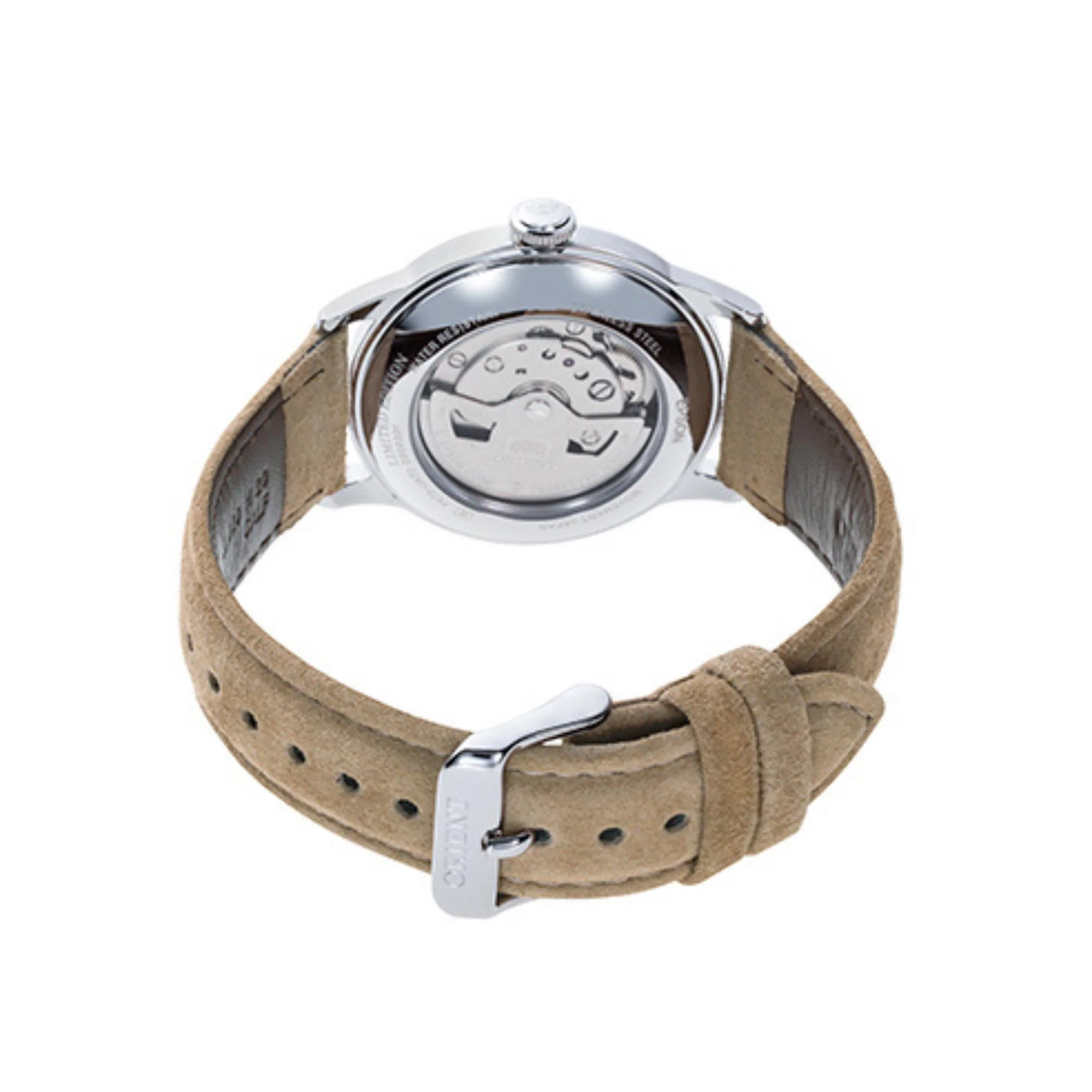 Orient Bambino Ex-Display Version 7 Grey Dial Automatic Leather Strap Men's Limited Edition Watch RA-AC0M07N10B - Image 6