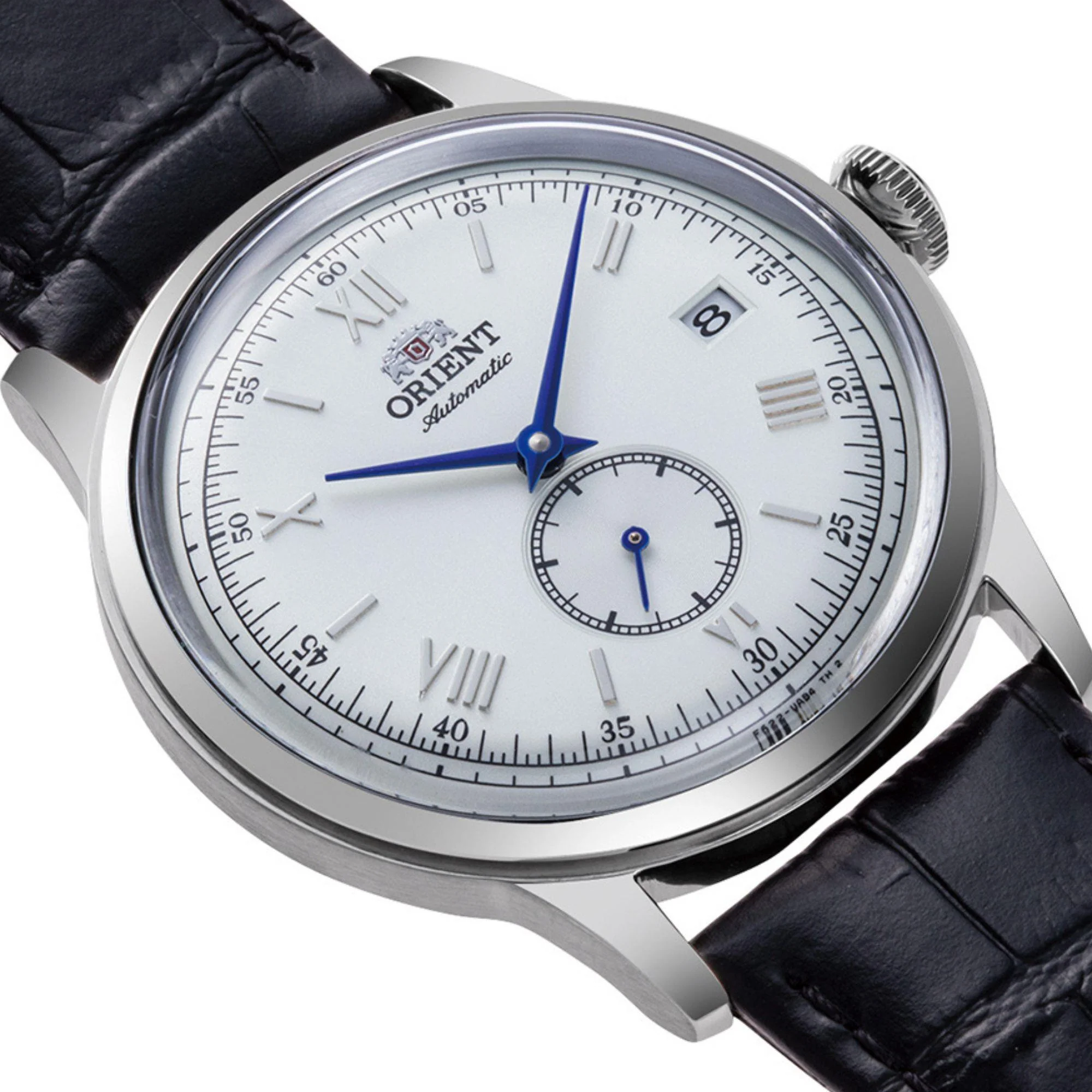 Orient Bambino Small Seconds 38mm White Dial Leather Strap Men’s Watch Ex-Display RA-AP0104S30B-EX - Image 4