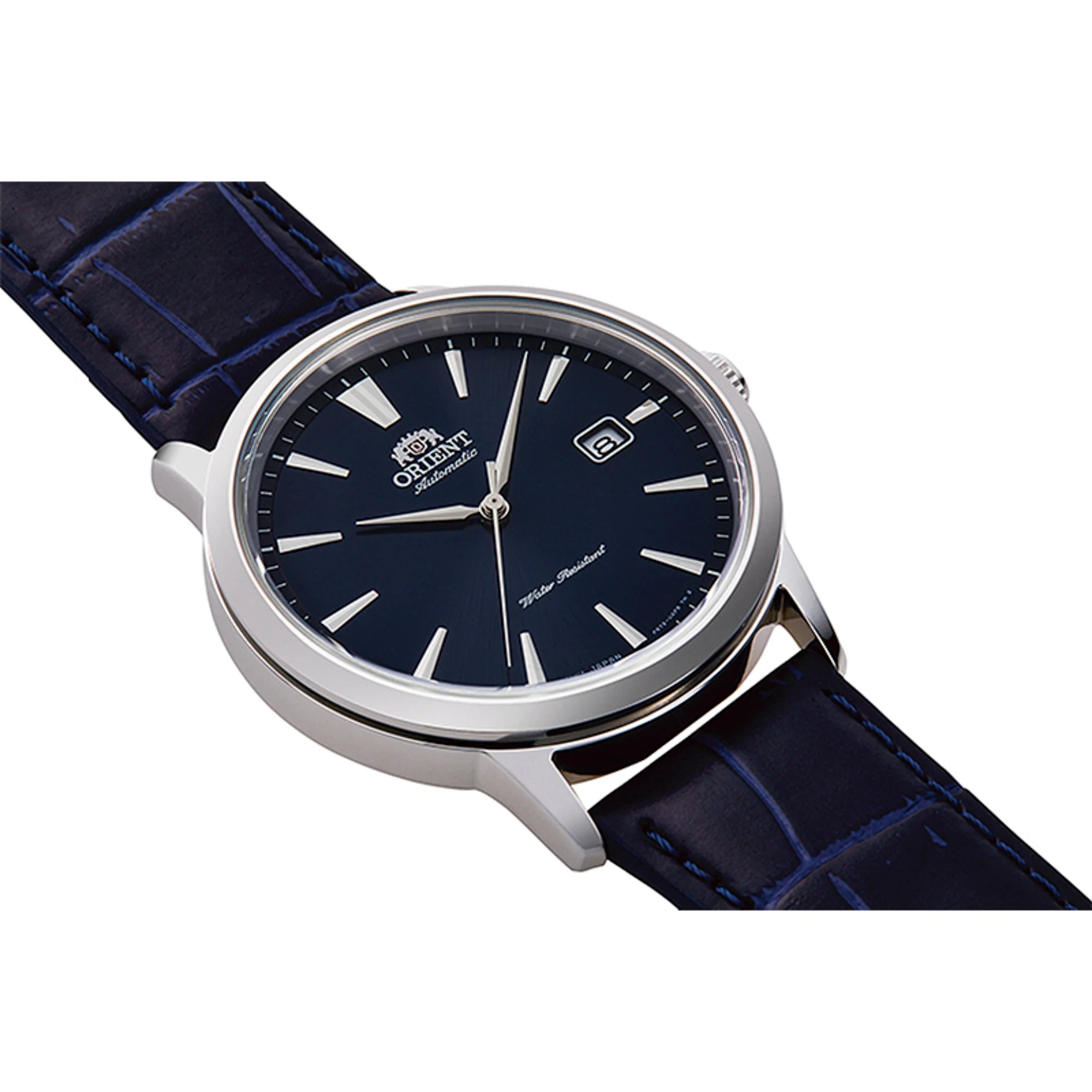 Orient Symphony III Classic Automatic Blue Dial Leather Strap Men’s Watch RA-AC0F06L30B - Image 3