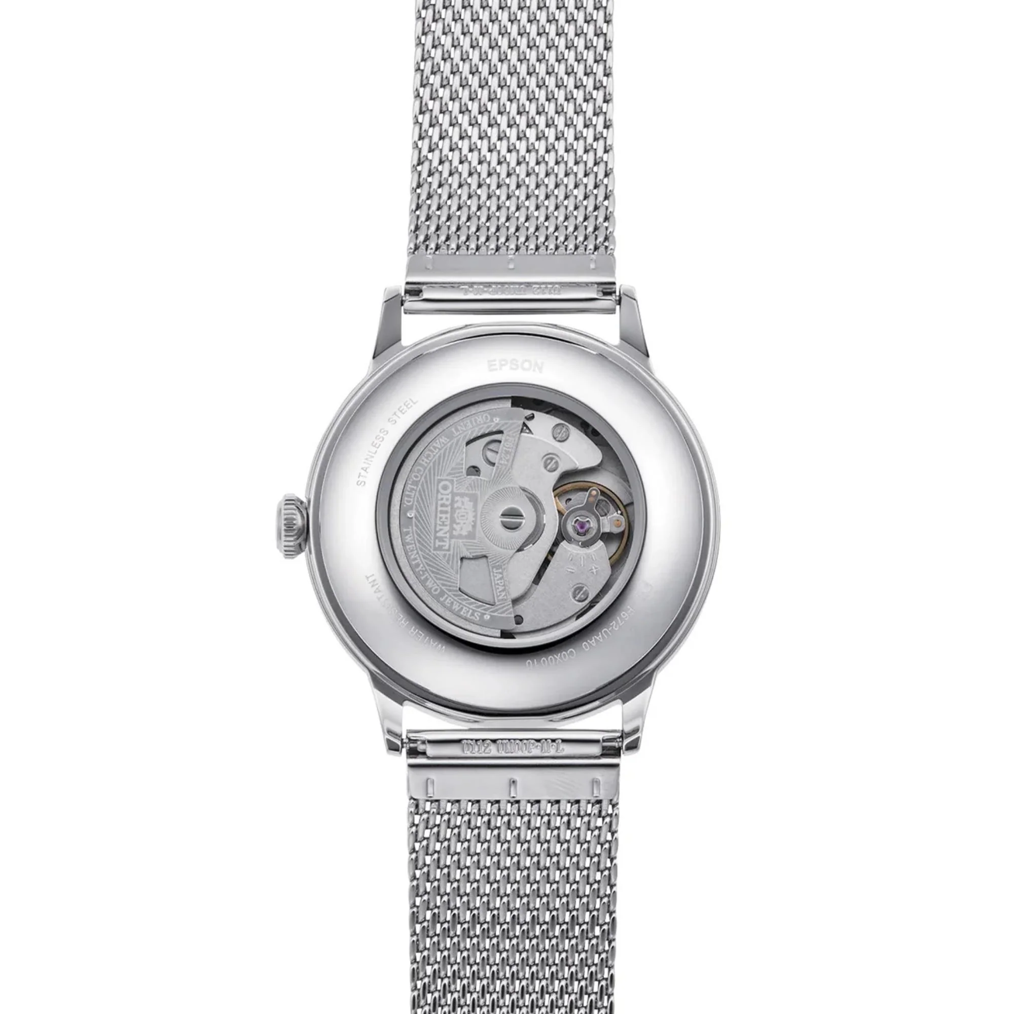 Orient Bambino Classic Version 6 Vintage Style Automatic Blue Dial Steel Strap Men's Dress Watch RA-AC0019L30B - Image 3