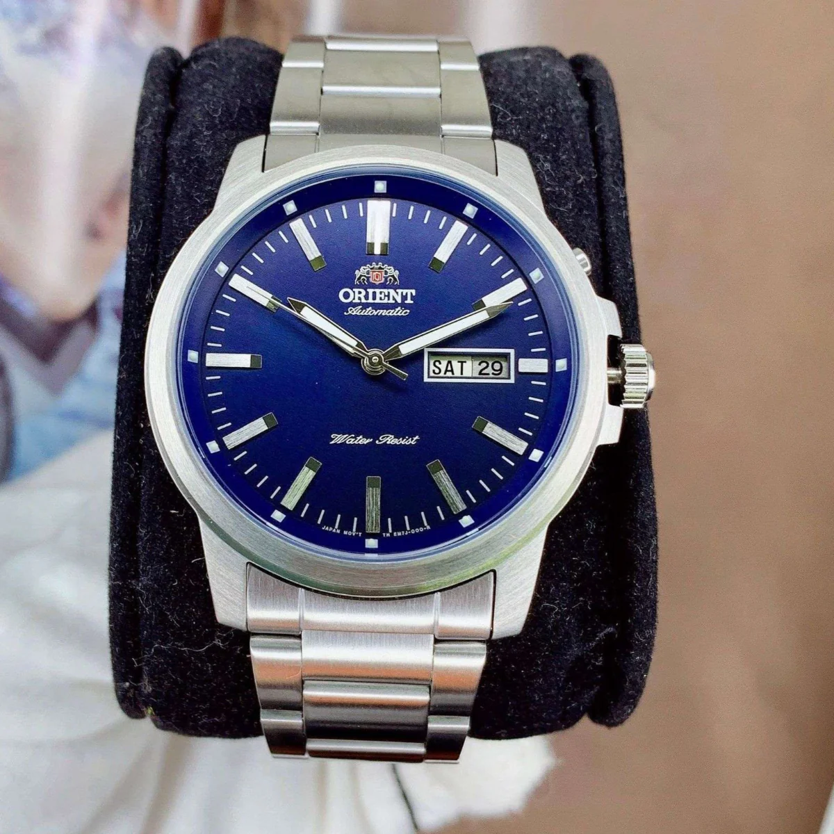 Orient Contemporary Automatic Blue Dial Steel Strap Men’s Watch RA-AA0C02L39B - Image 8