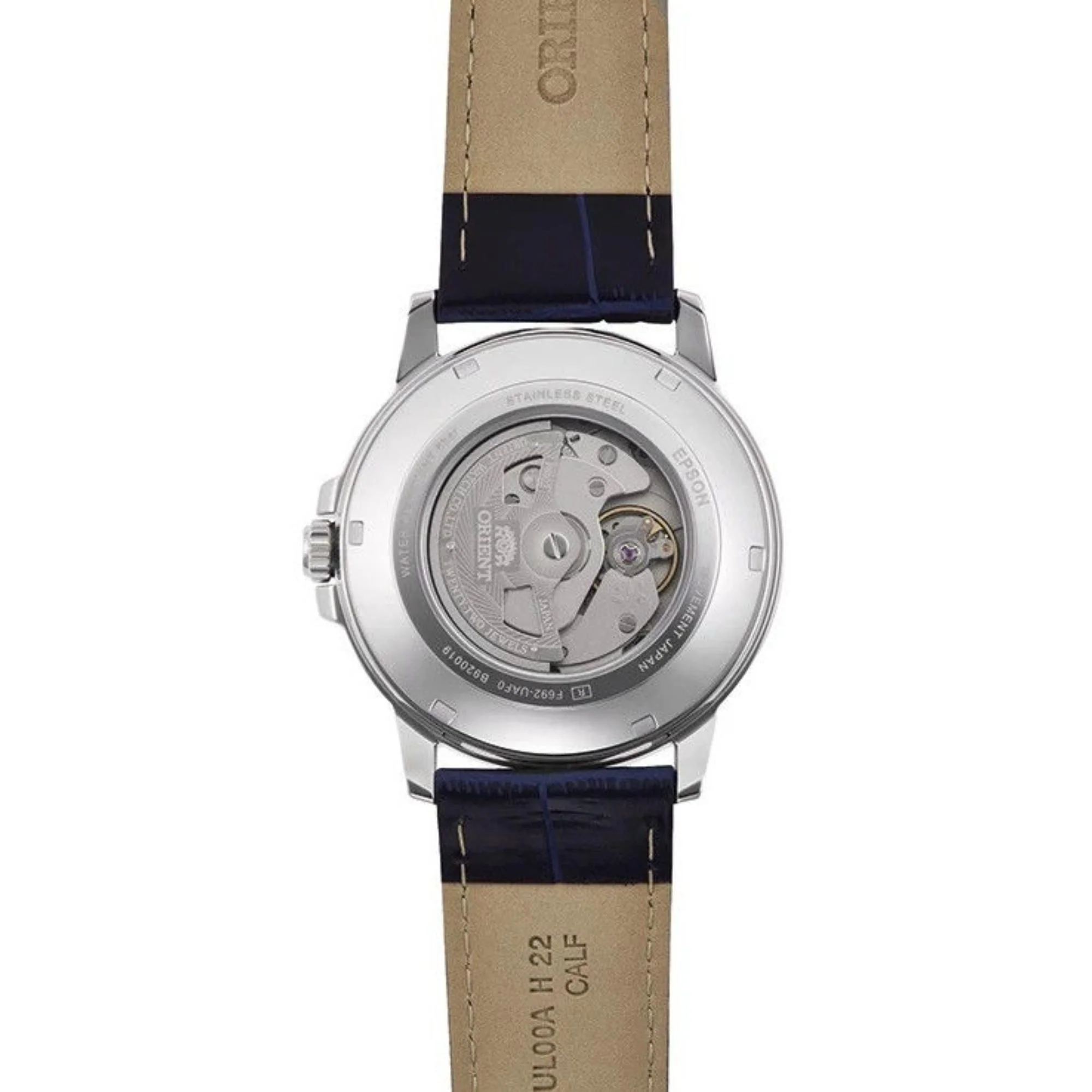 Orient Contemporary Automatic Blue Dial Leather Strap Men’s Watch RA-AA0C05L39B - Image 6