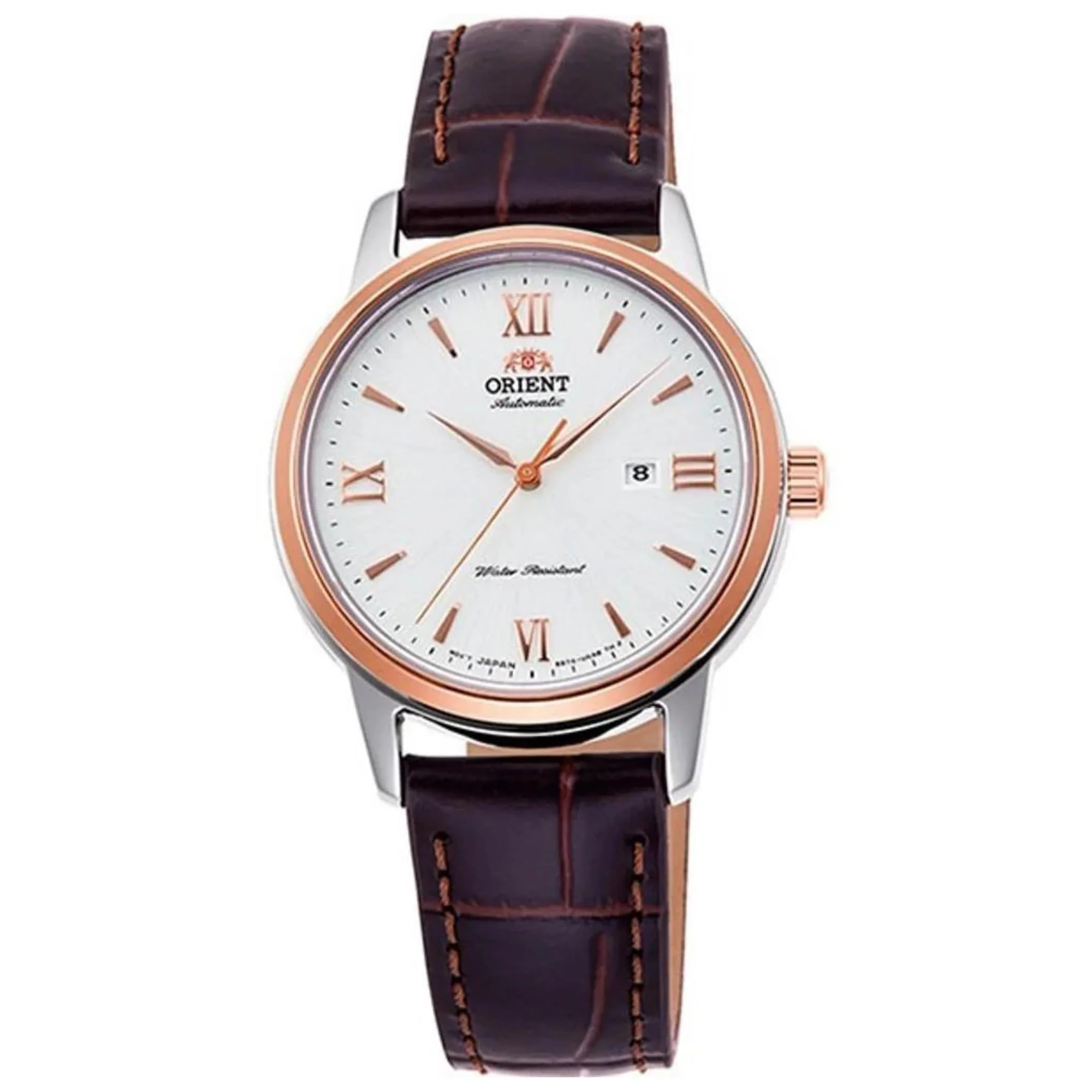 Orient Contemporary Ex-Display White Dial Leather Strap Automatic Ladies Watch RA-NR2004S10B