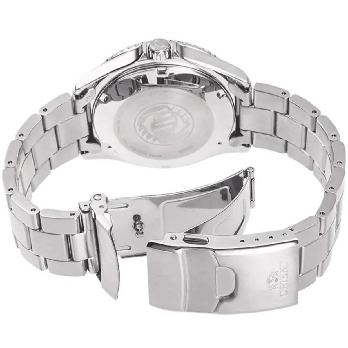 Orient Kamasu Mako III Automatic Black Dial Steel Strap Men's Watch RA-AA0001B39B - Image 5