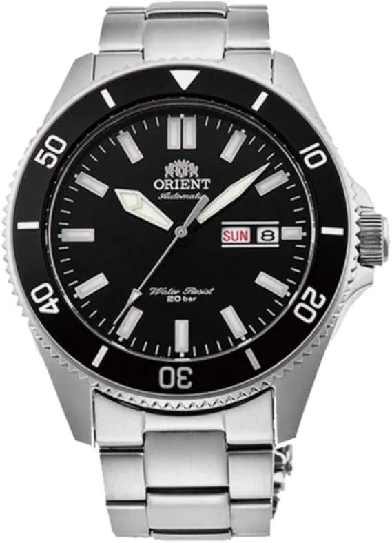 Orient Kano Automatic Black Dial Steel Bracelet Men's Watch RA-AA0008B19B - Image 5