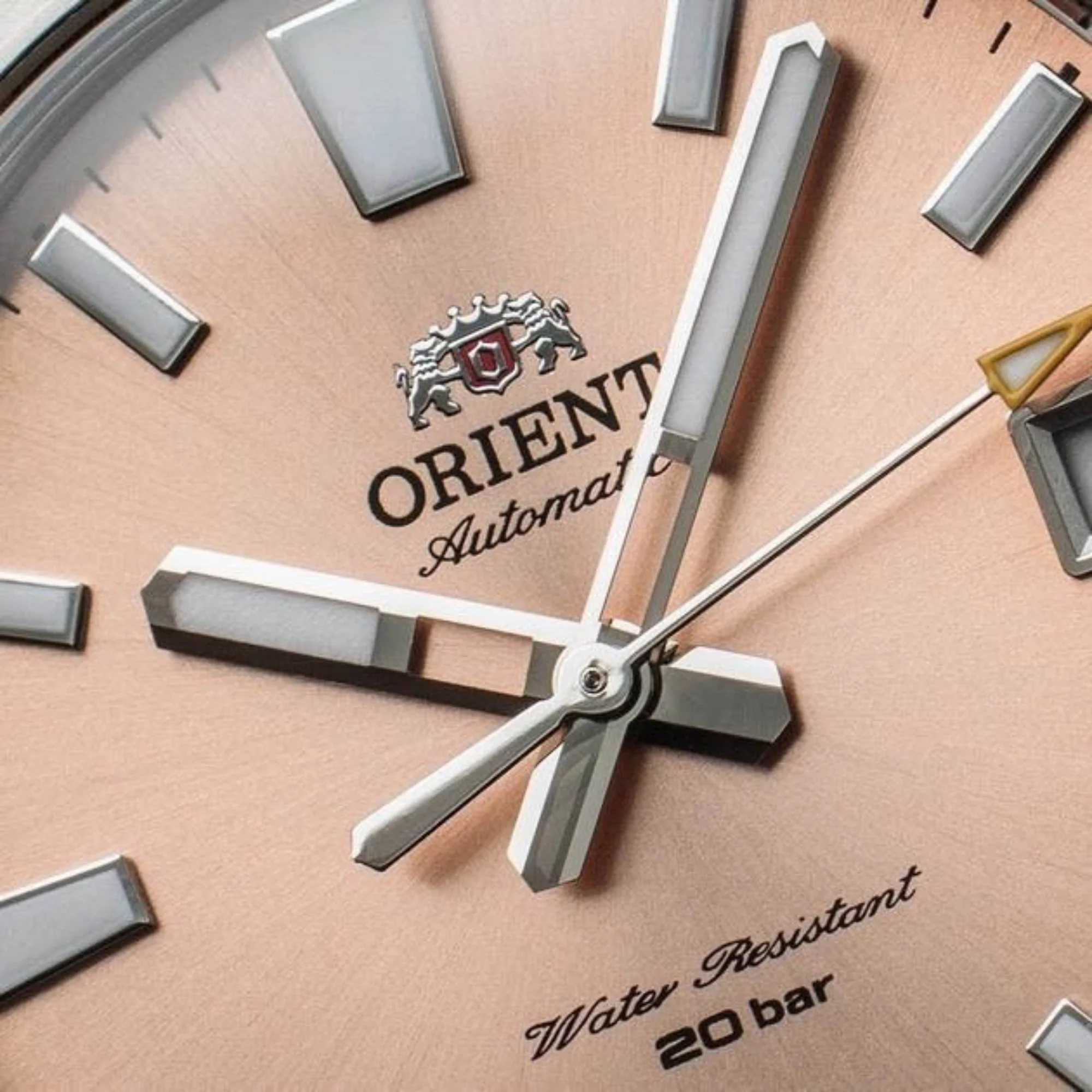 Orient Mako Automatic Apricot Dial Leather Strap Unisex Dive Watch RA-AC0Q05P30B - Image 3