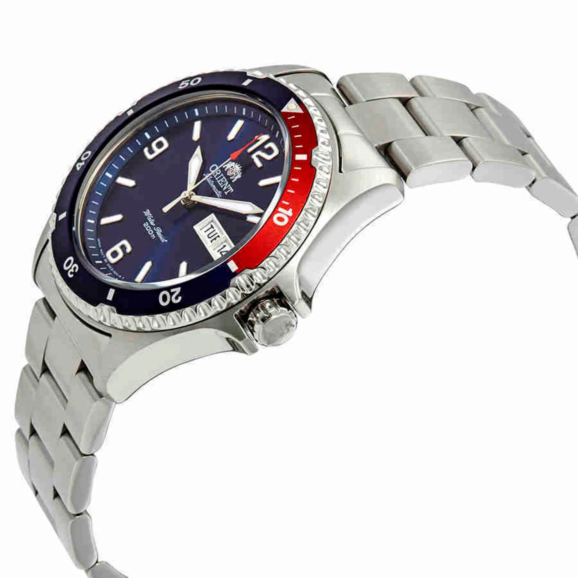 Orient Mako II Automatic Blue Dial Steel Strap Men's Dive Watch TAA02009D9 - Image 2