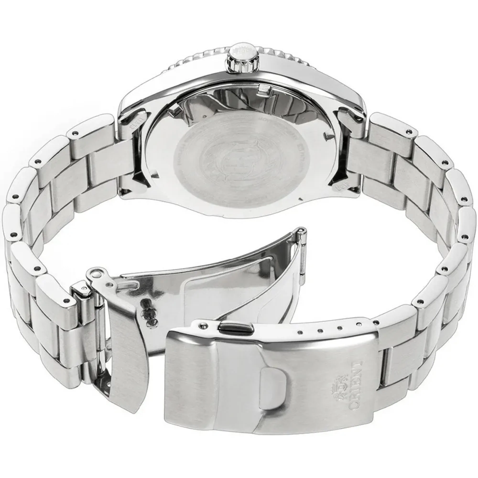 Orient Mako Automatic Sports White Dial Steel Strap Men's Dive Watch RA-AC0Q03S30B - Image 5