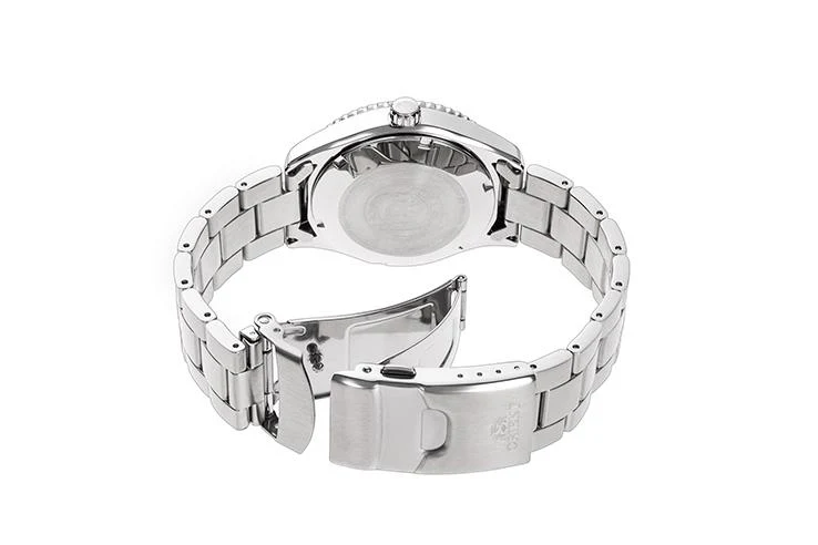 Orient Mako Automatic White Dial Steel Strap Men’s Watch Ex-Display RA-AC0Q03S10B-EX - Image 3