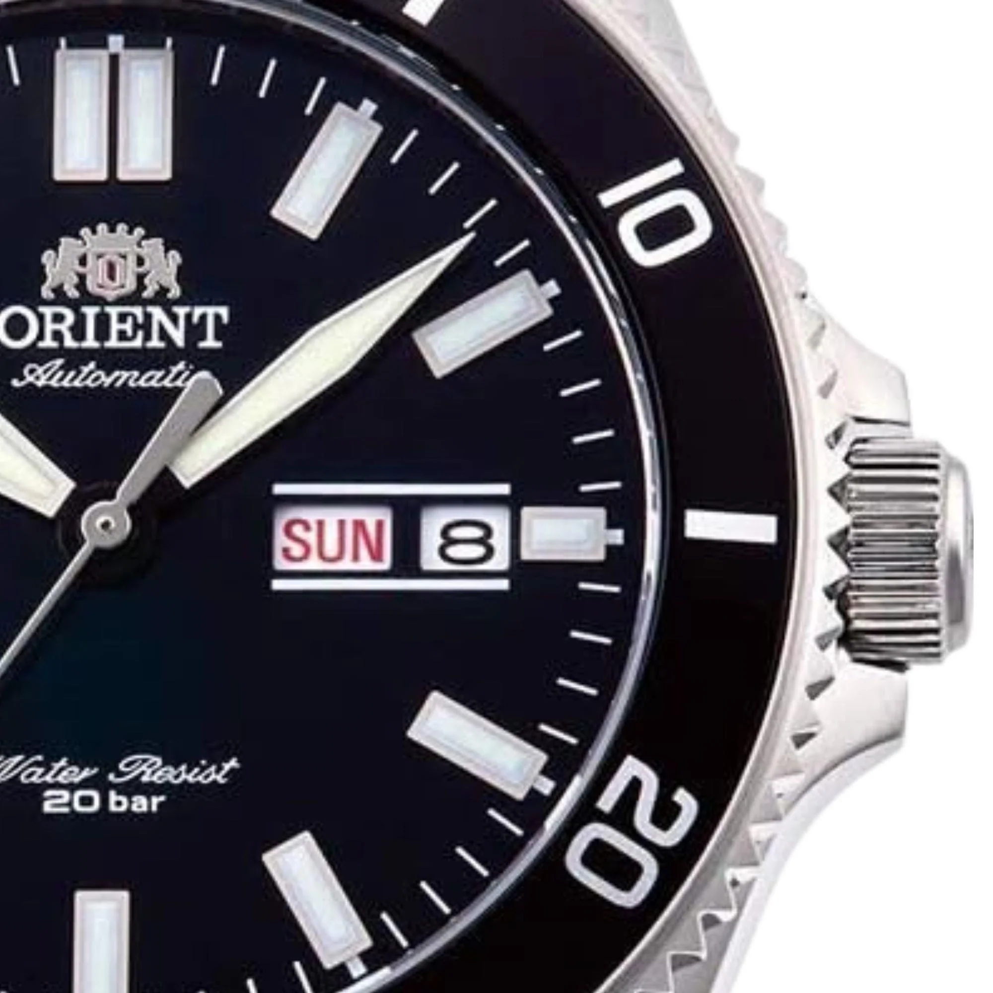 Orient Mako III Automatic Black Dial Rubber Strap Men’s Watch RA-AA0010B39B - Image 4