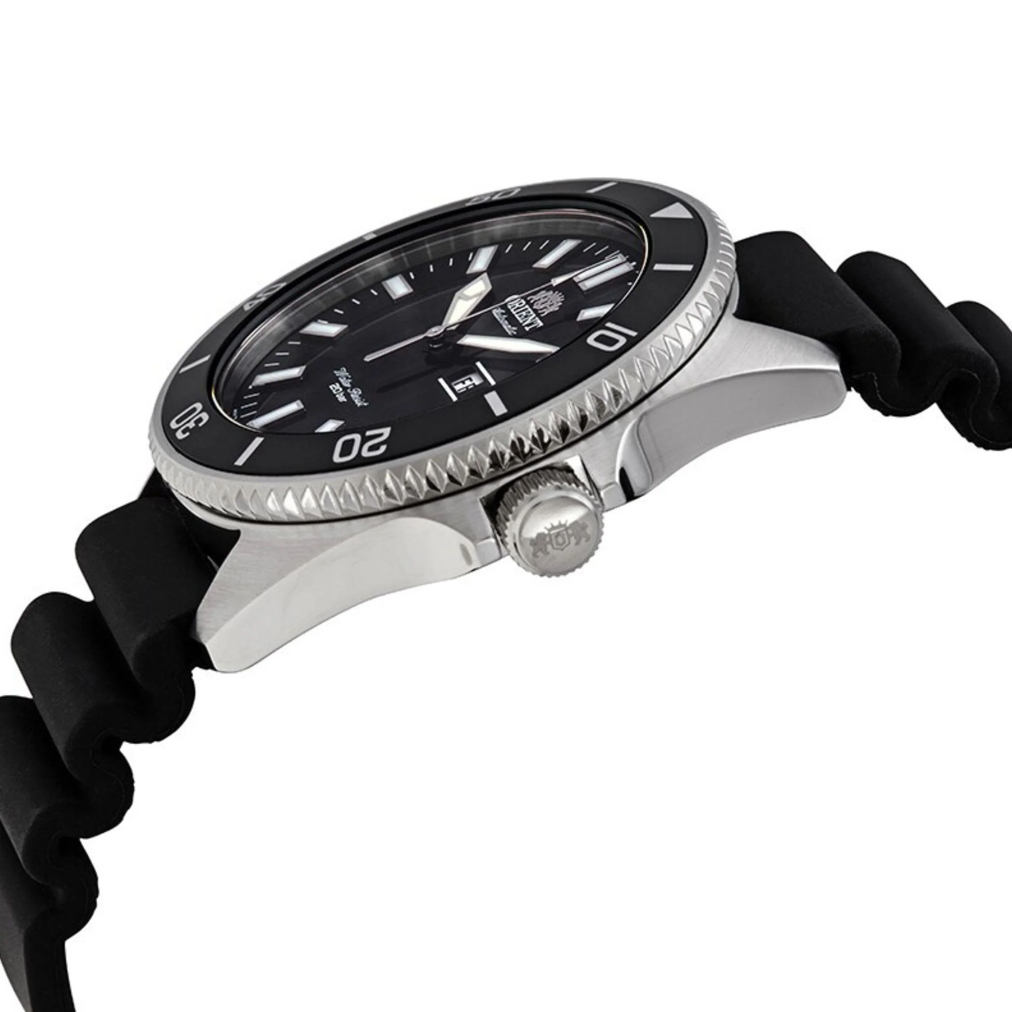 Orient Mako III Automatic Black Dial Rubber Strap Men’s Watch RA-AA0010B39B - Image 5