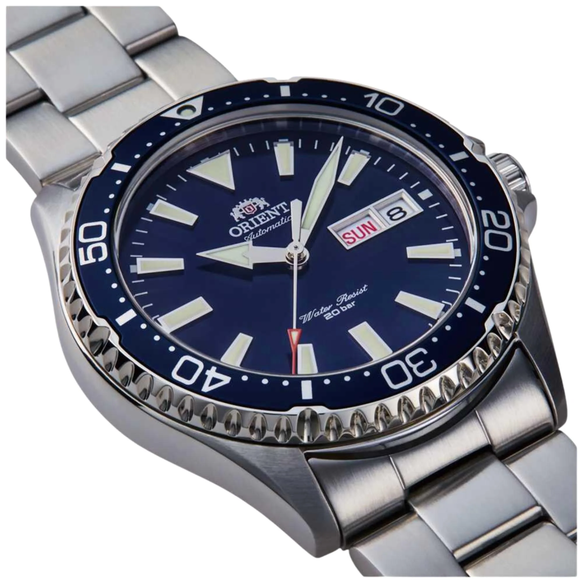 Orient Mako III Automatic Blue Dial Stainless Steel Bracelet Men’s Watch RA-AA0002L19B - Image 9