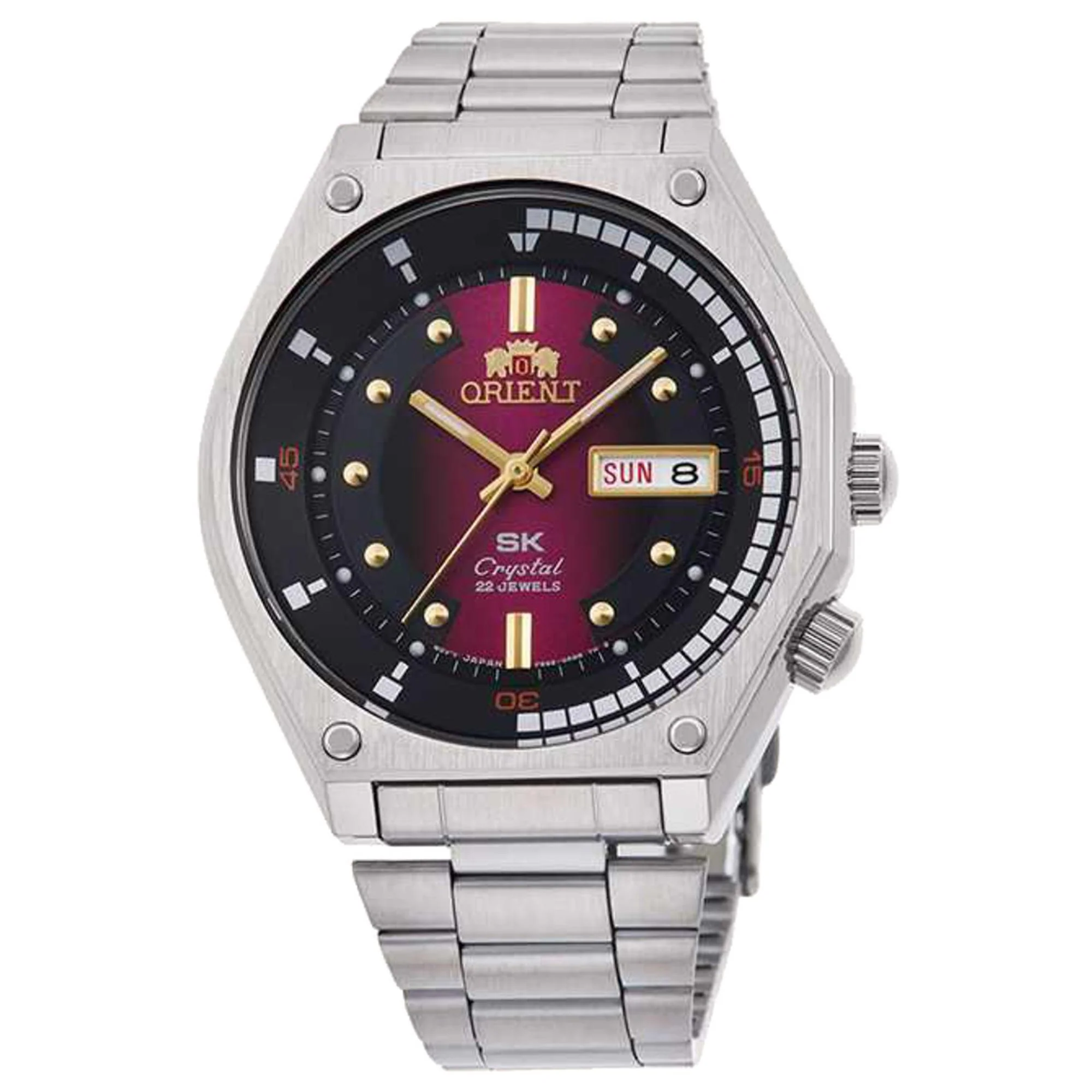 Orient Neo-70's Red Dial Stainless Steel Mechanical Men's Watch RA-AA0B02R19B - Image 4