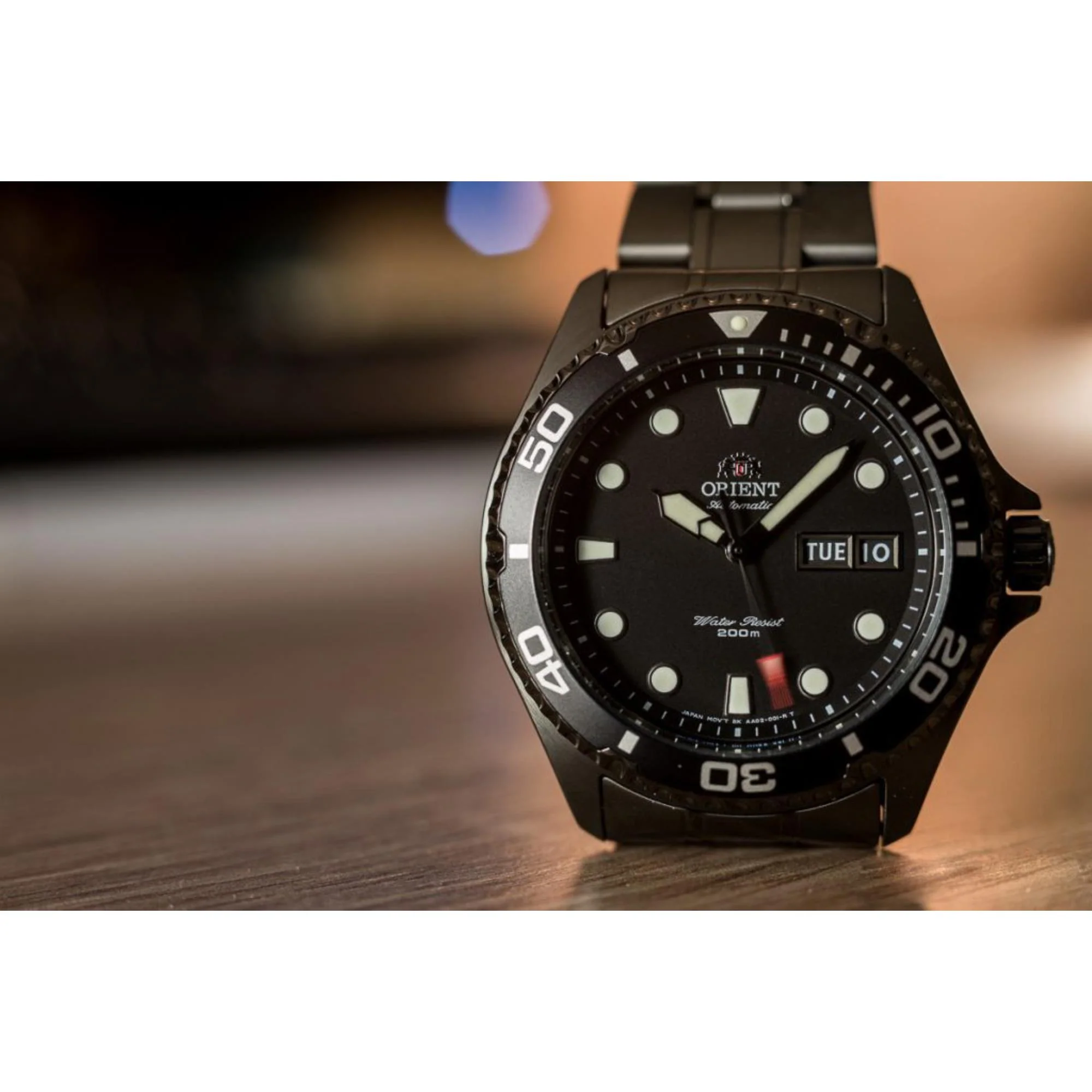 Orient Ray Raven II Automatic Black Dial Steel Strap Men's Dive Watch TAA02003B9 - Image 20