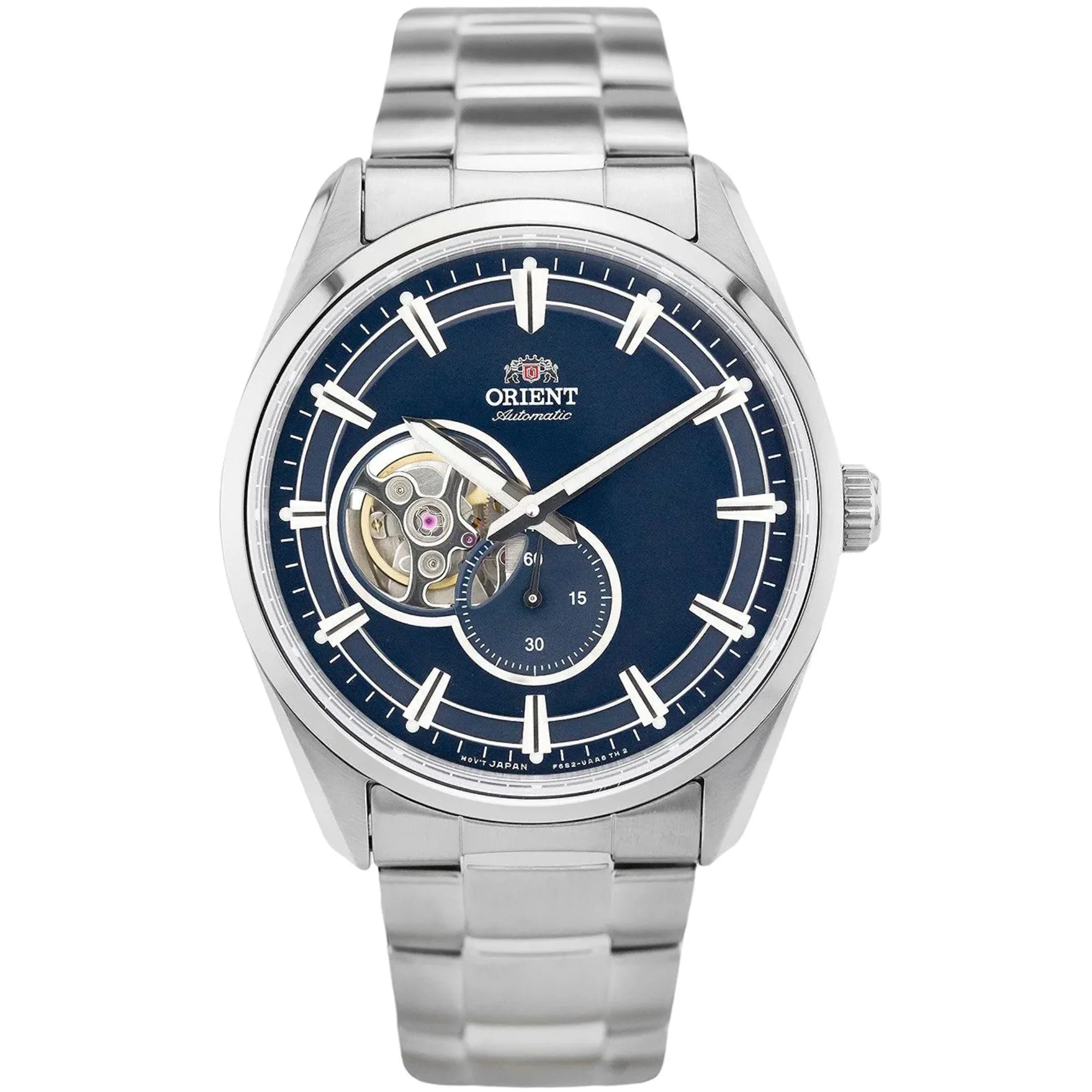 Orient Semi Skeleton Open Heart Mechanical Blue Dial Men’s Watch RA-AR0003L30B - Image 5