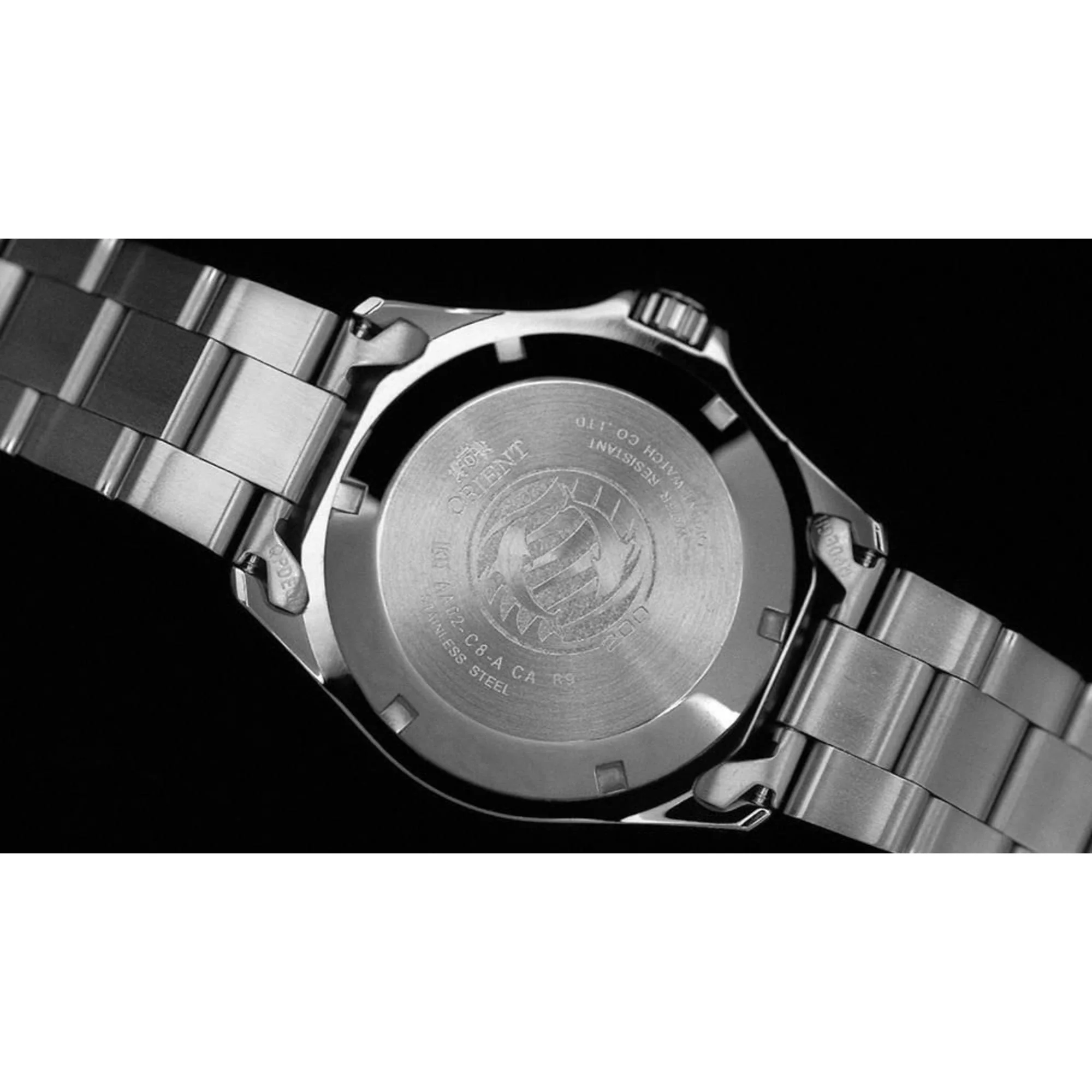 Orient Mako Ray II Automatic Black Dial Steel Strap Men's Dive Watch TAA02004B9 - Image 3