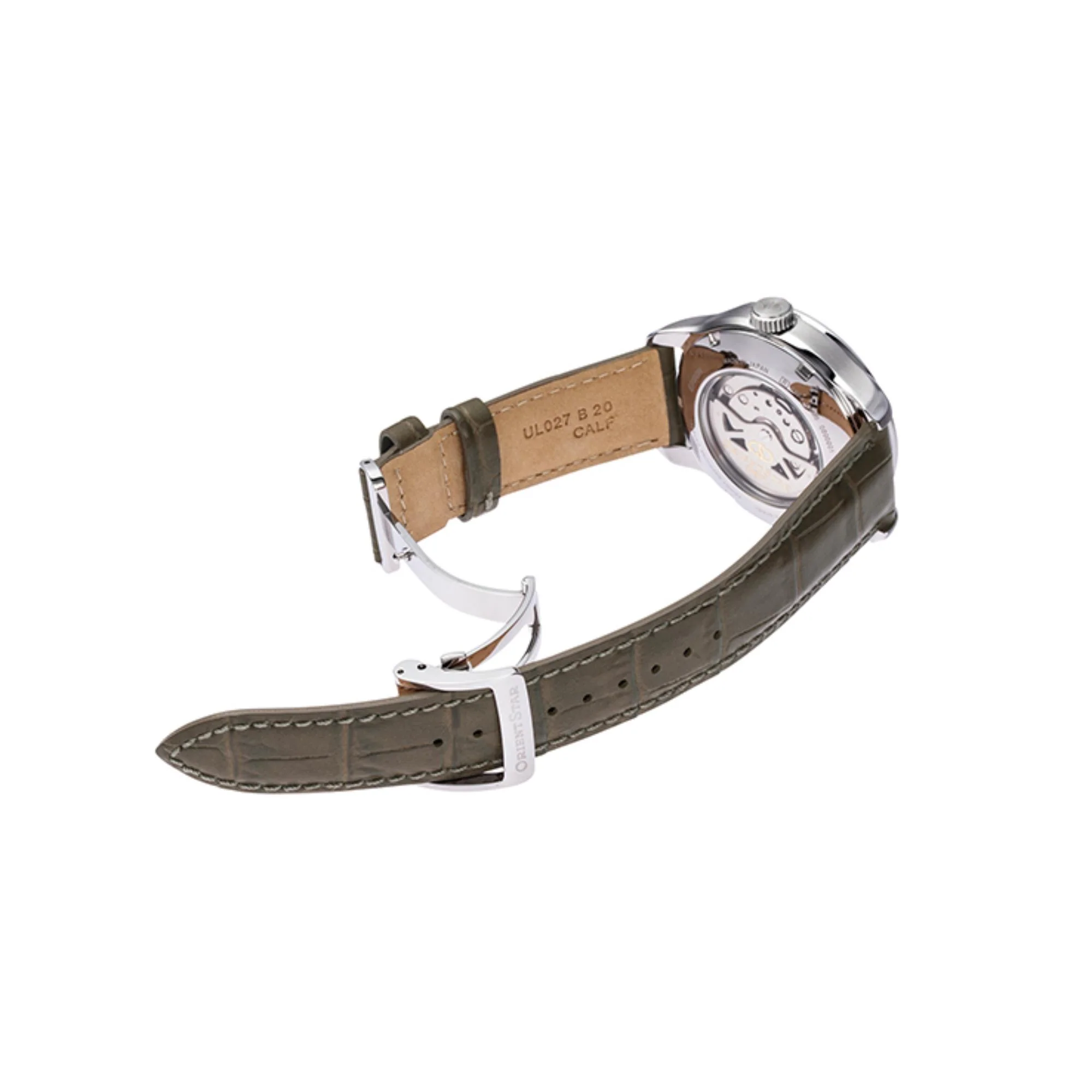 Orient Star Contemporary Champagne Gold Dial Leather Strap Men's Watch RE-AV0B10G00B - Image 3