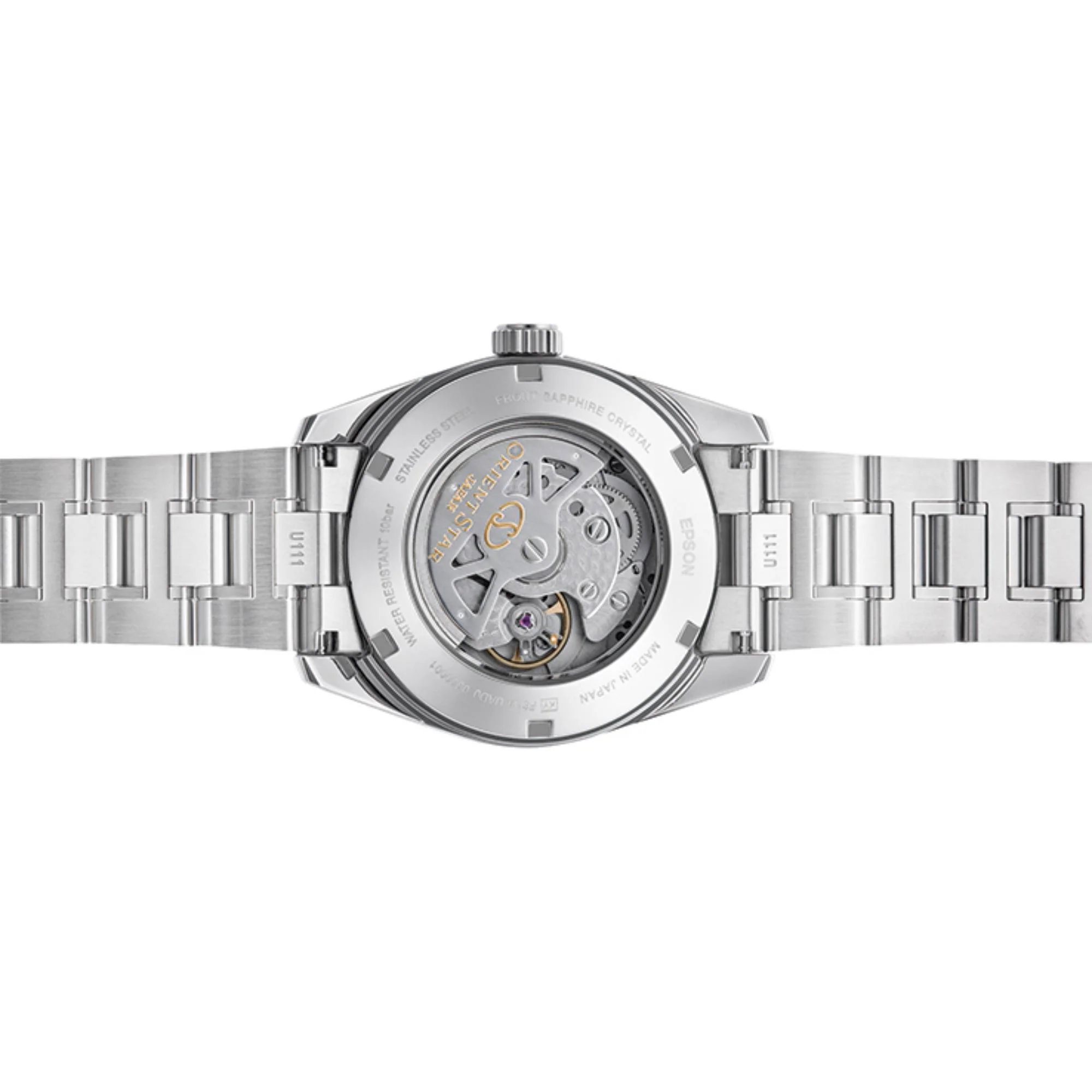 Orient Star Contemporary Copper Dial Stainless Steel Strap Men's Watch RE-AU0108G00B - Image 4