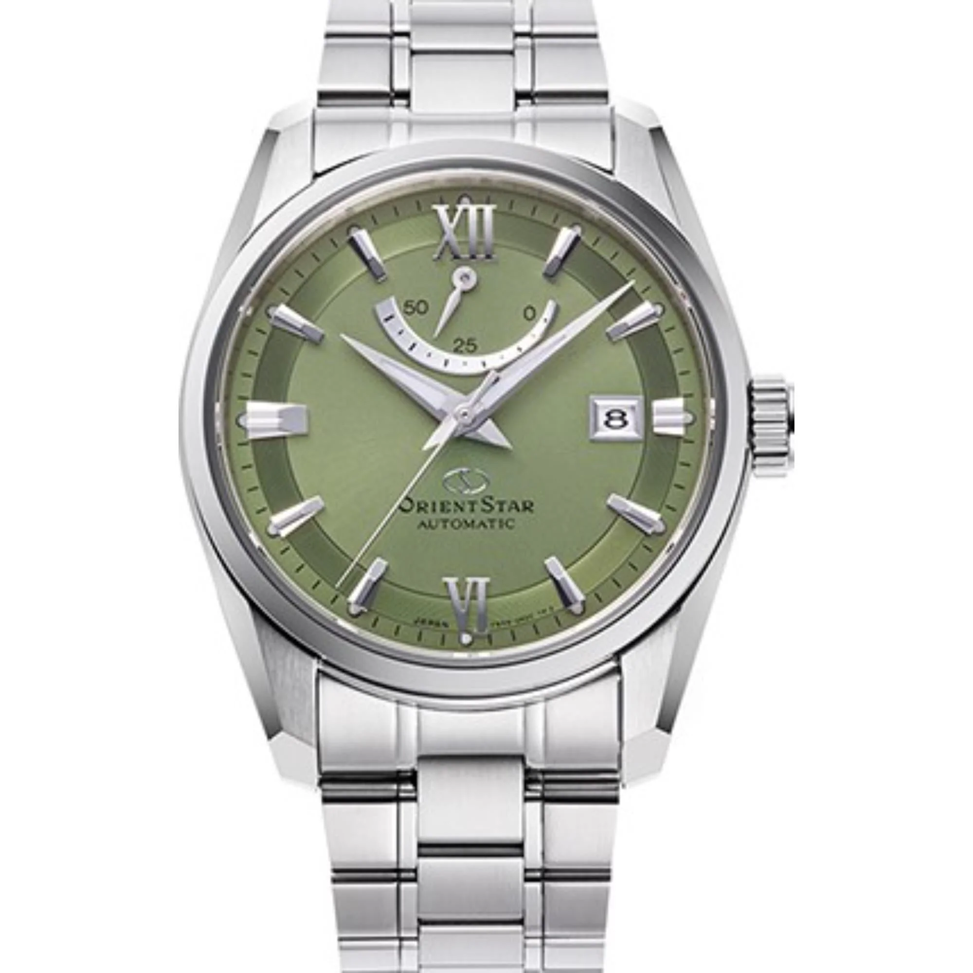 Orient Star Contemporary Green Dial Stainless Steel Strap Unisex Watch RE-AU0107E00B - Image 6