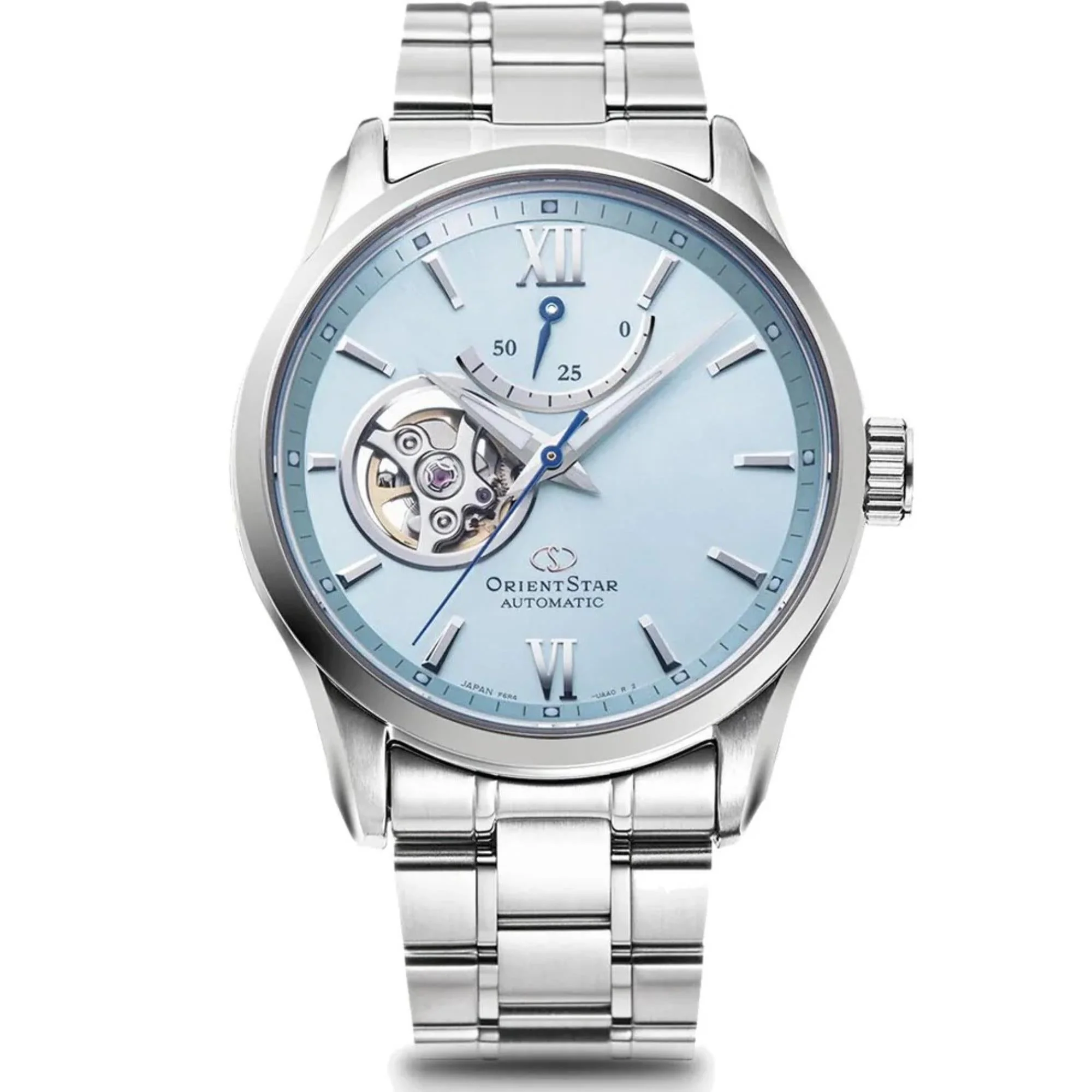Orient Star Contemporary Open Heart Automatic Limited Edition Blue Dial Stainless Steel Strap Men's Watch RE-AT0019L00B - Image 5