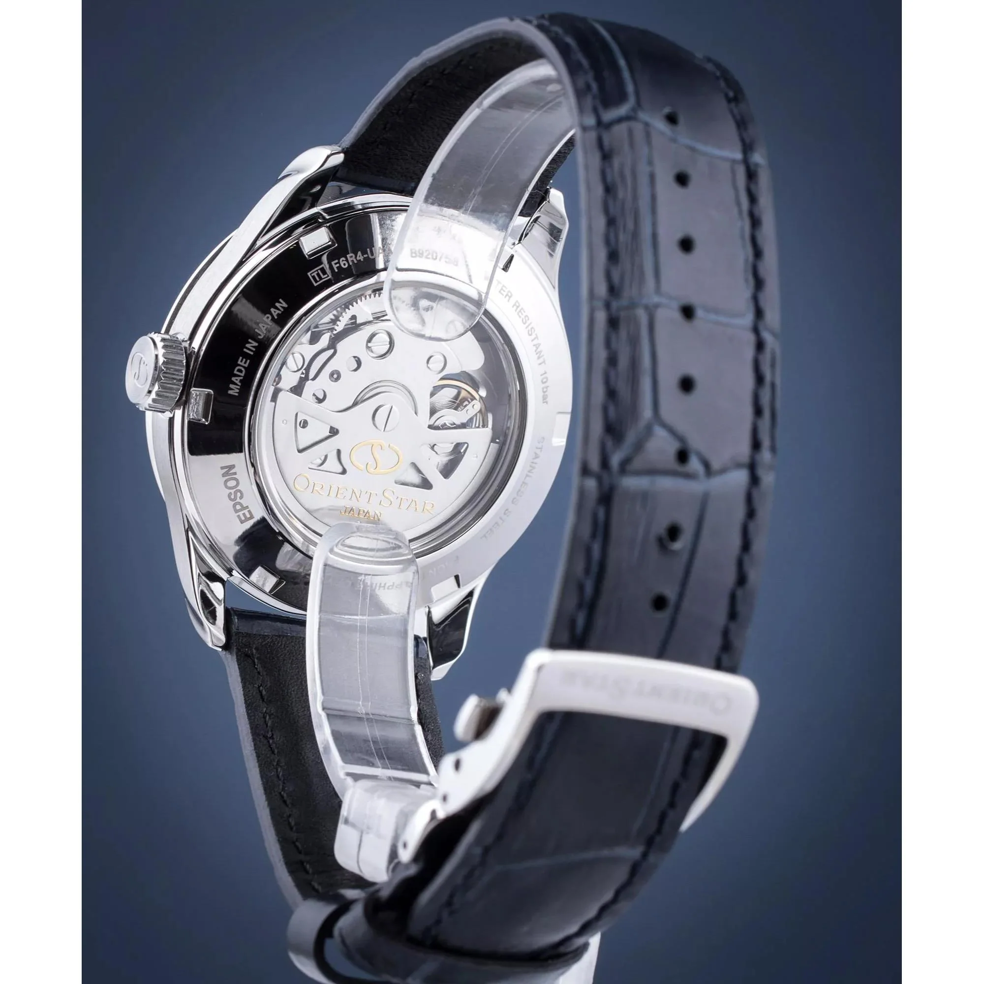 Orient Star Blue Dial Leather Strap Men’s Watch RE-AT0006L00B - Image 11