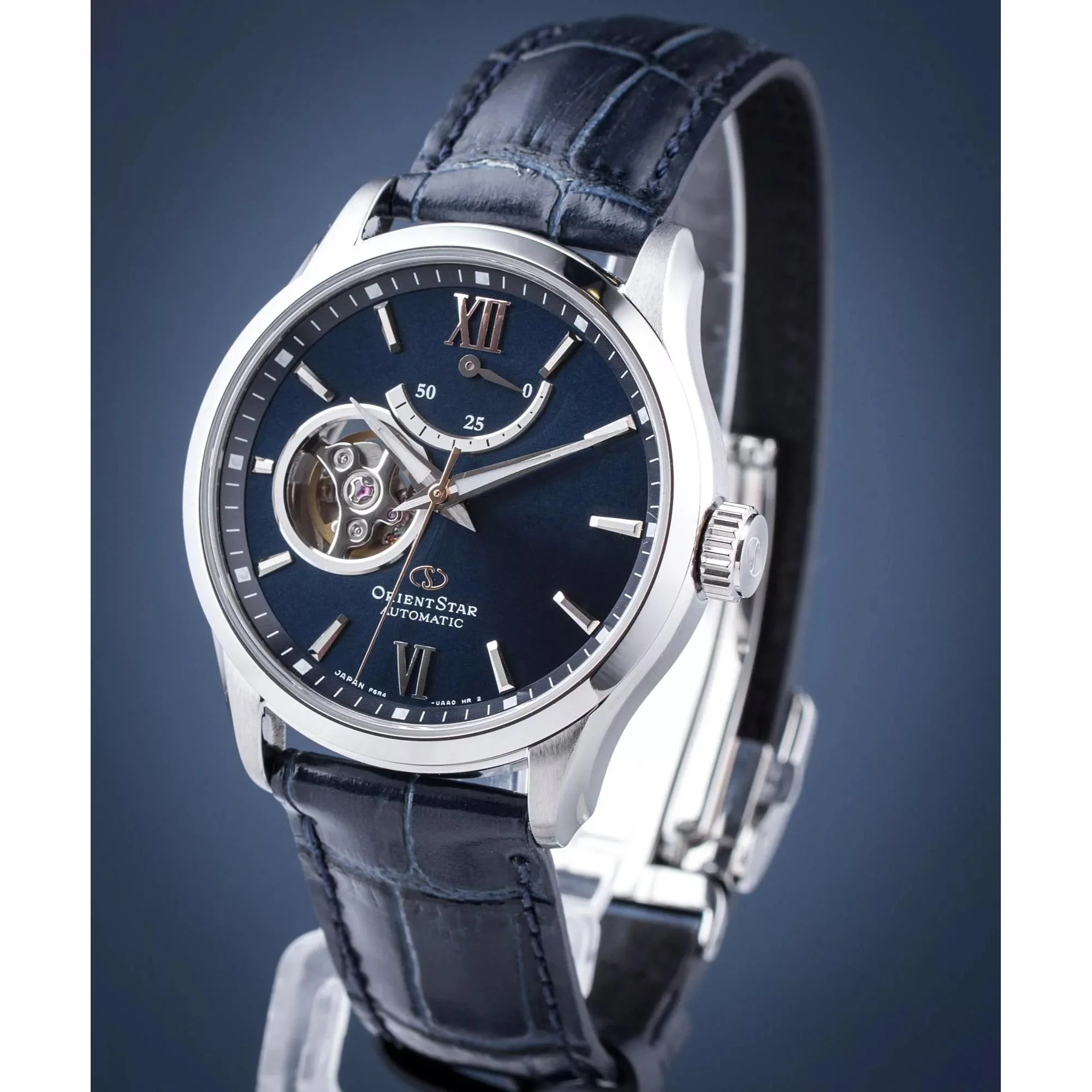 Orient Star Blue Dial Leather Strap Men’s Watch RE-AT0006L00B - Image 6