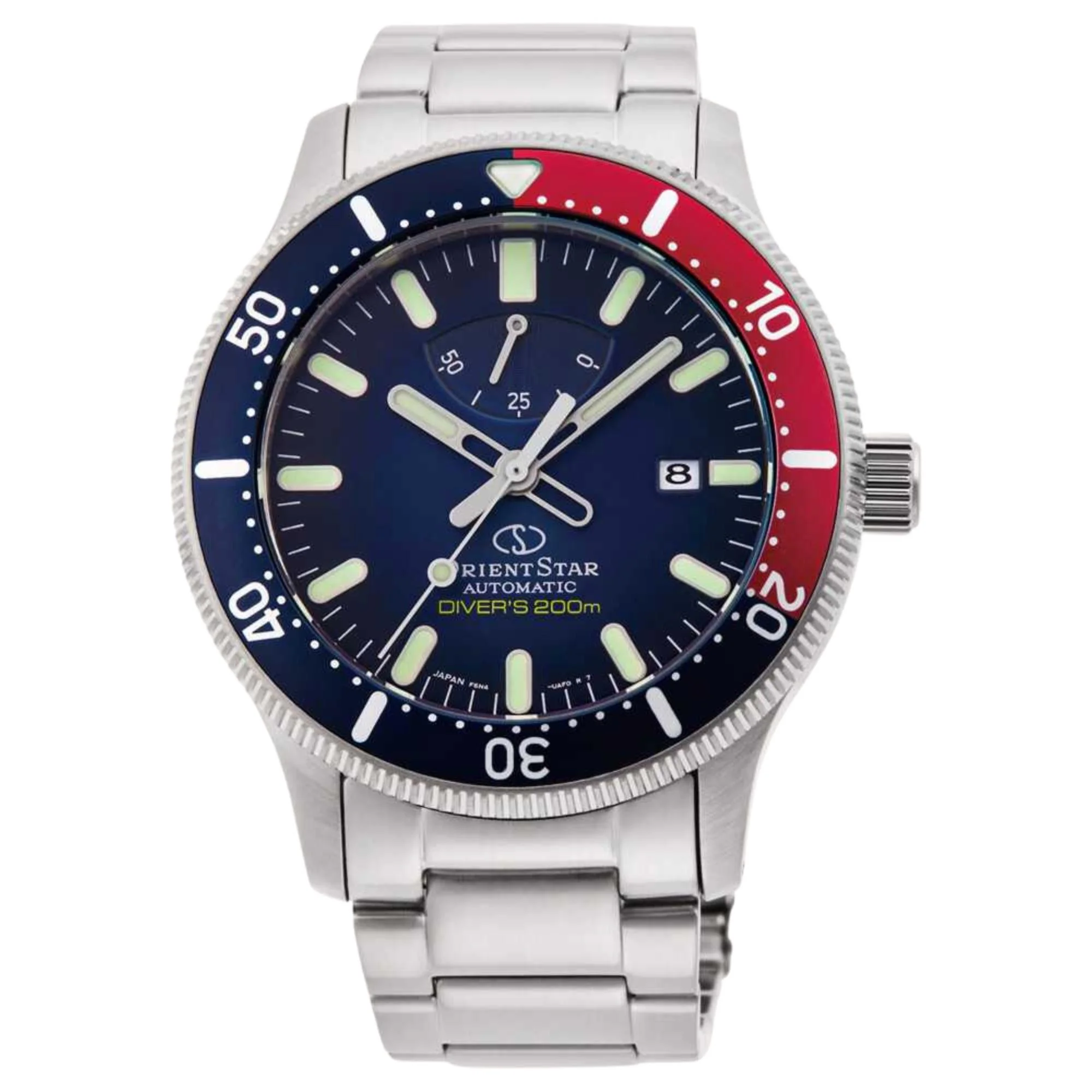 Orient Star ISO Diver Automatic Mechanical Blue Dial Stainless Steel Bracelet Men’s Watch RE-AU0306L00B - Image 6