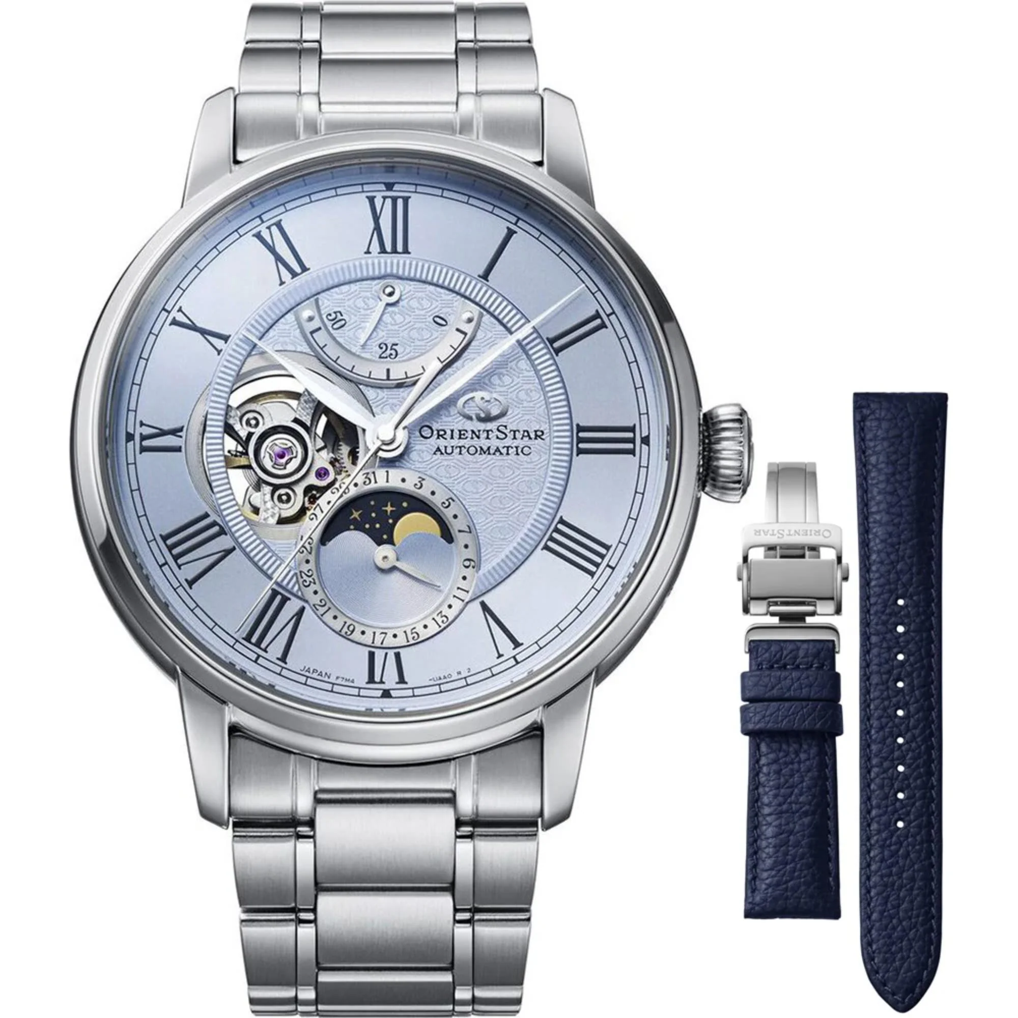 Orient Star Moon Phase Open Heart Limited Edition Men's Dress Watch RE-BT0007L00B
