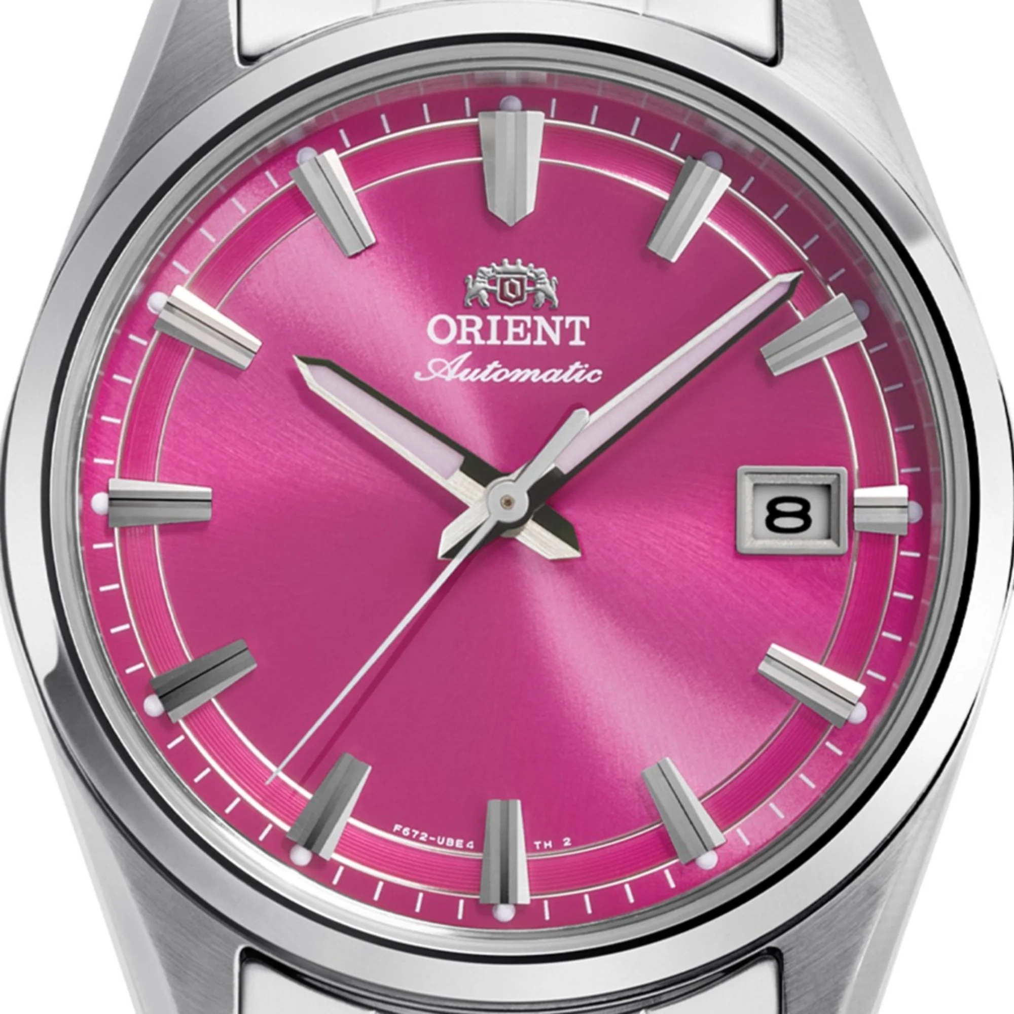 Orient Stretto Date 38.5mm Limited Release Seasonal Pink Dial Steel Automatic Watch RA-AC0R07P30B - Image 5