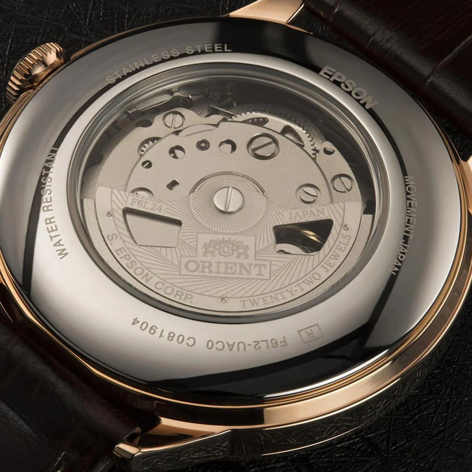 Orient Sun & Moon Phase Automatic White Dial Men’s Watch RA-AS0102S30B - Image 7