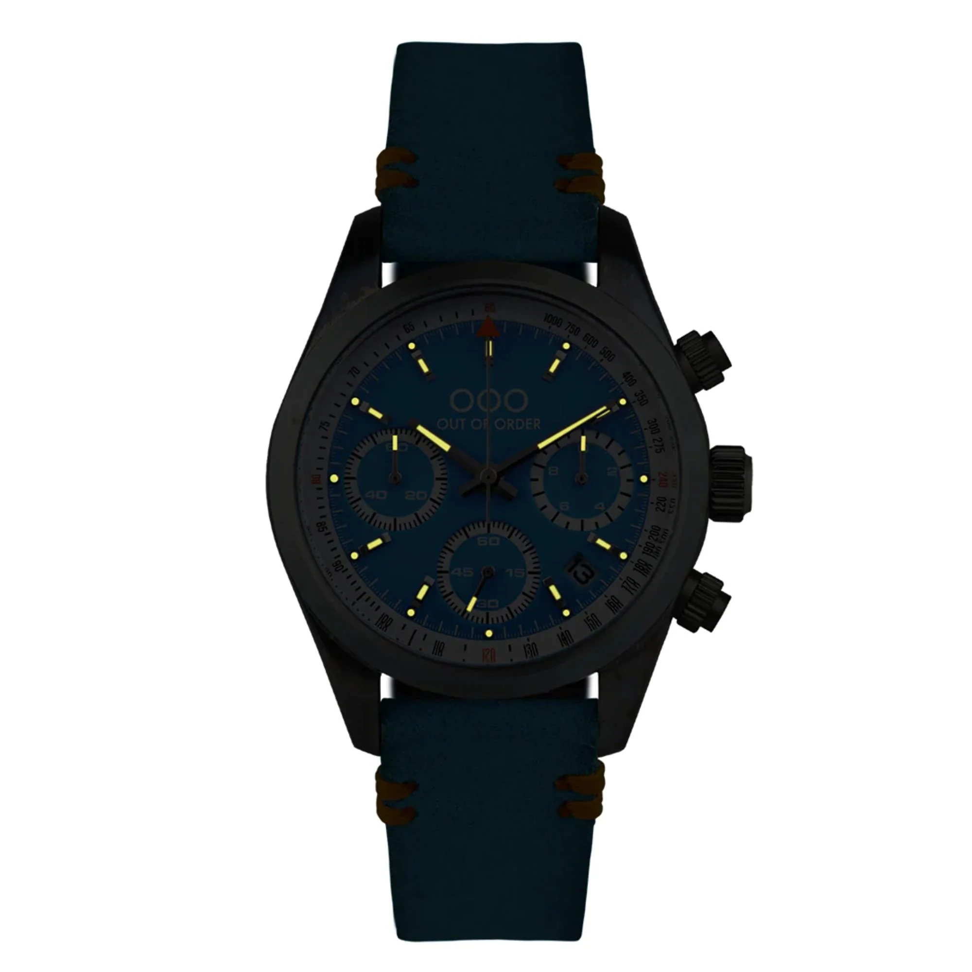 Out of Order Sporty Cronografo Quartz Blue Dial Steel Strap Men's Watch OOO.001-23.AZ.AZ - Image 12