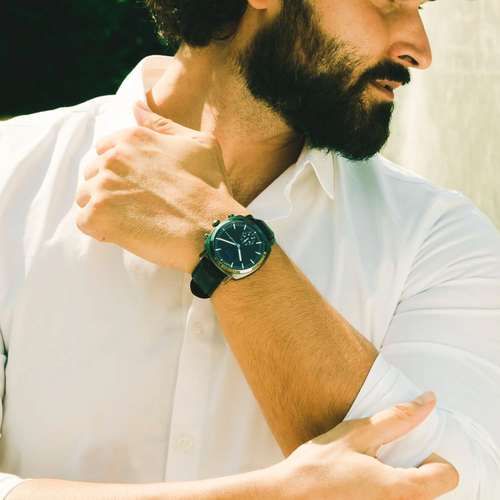 Pininfarina Senso Hybrid Slate Black Dial Leather Strap Men’s Smart Watch PMH01A-04 - Image 6