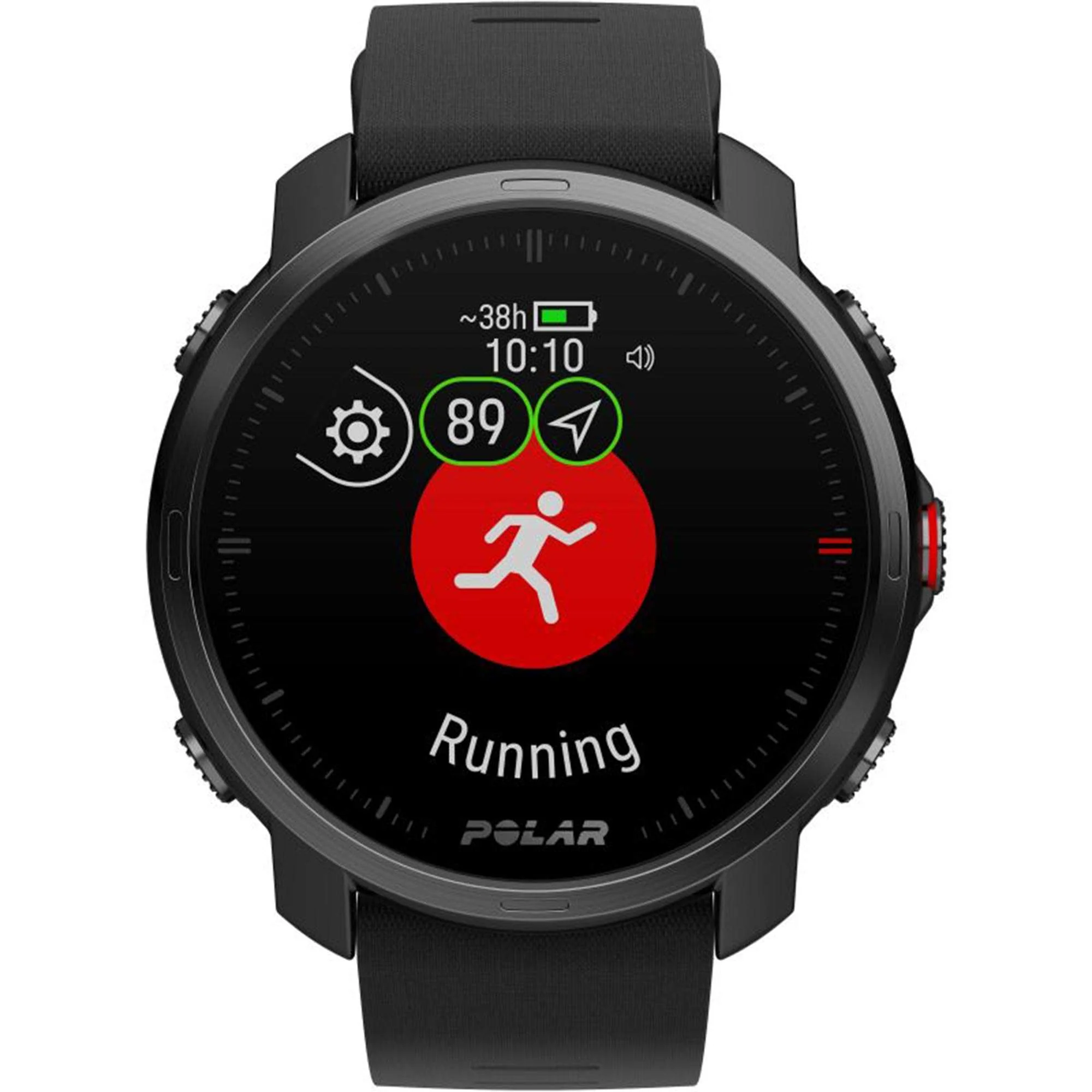 Polar Grit X Quartz Digital Dial Black Rubber Strap Smartwatch 90081734 - Image 4