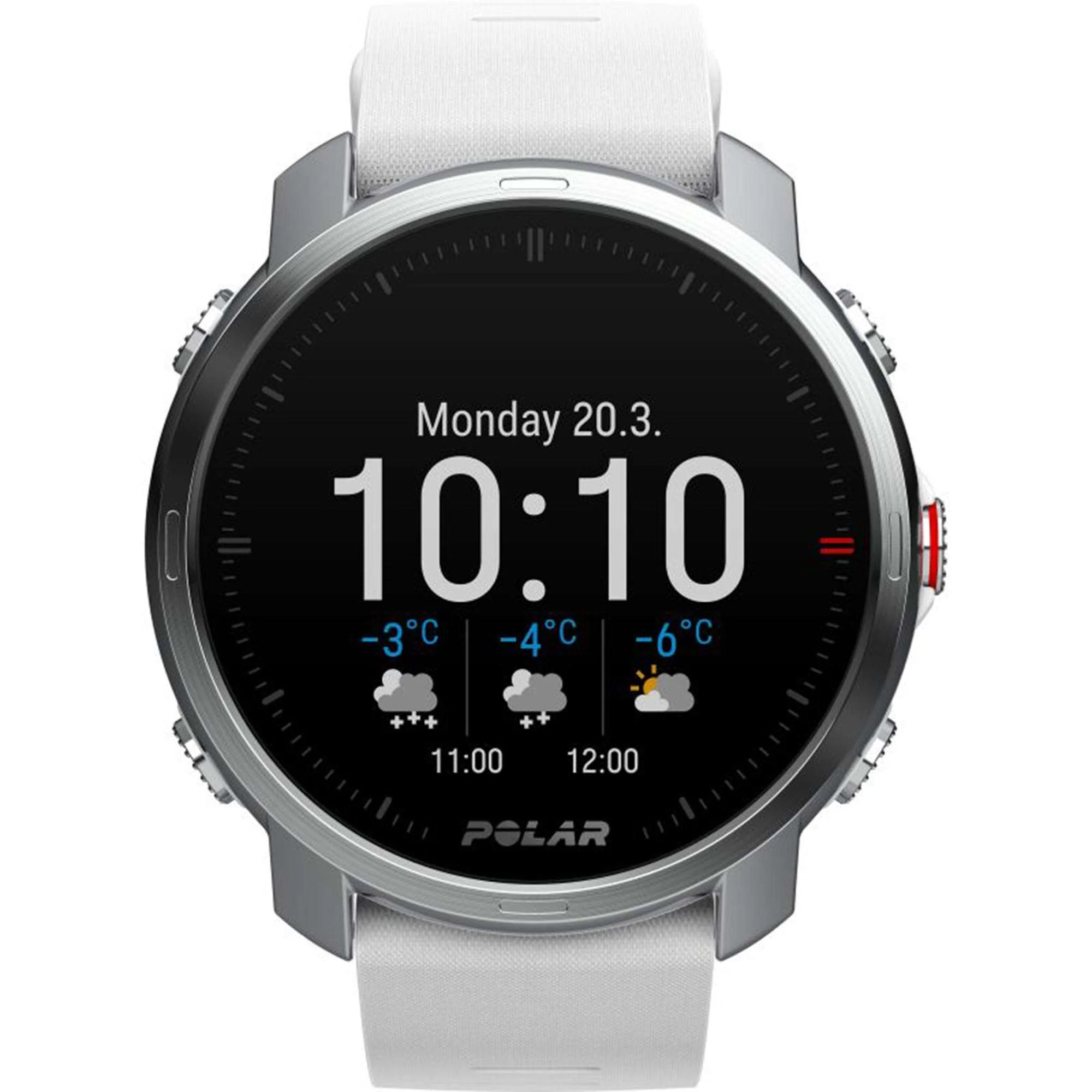 Polar Grit X Quartz Digital Dial White Rubber Strap Smartwatch 90081735 - Image 14
