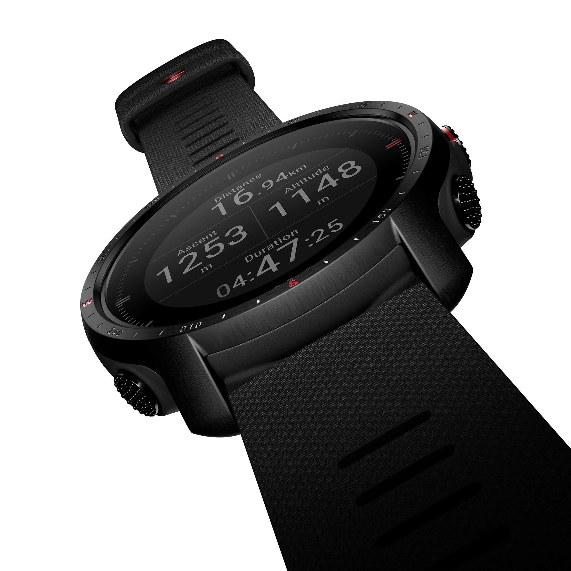 Polar Grit X Pro Black DLC Quartz Black Dial Black Synthetic Rubber Strap Unisex Watch 90085773 - Image 31