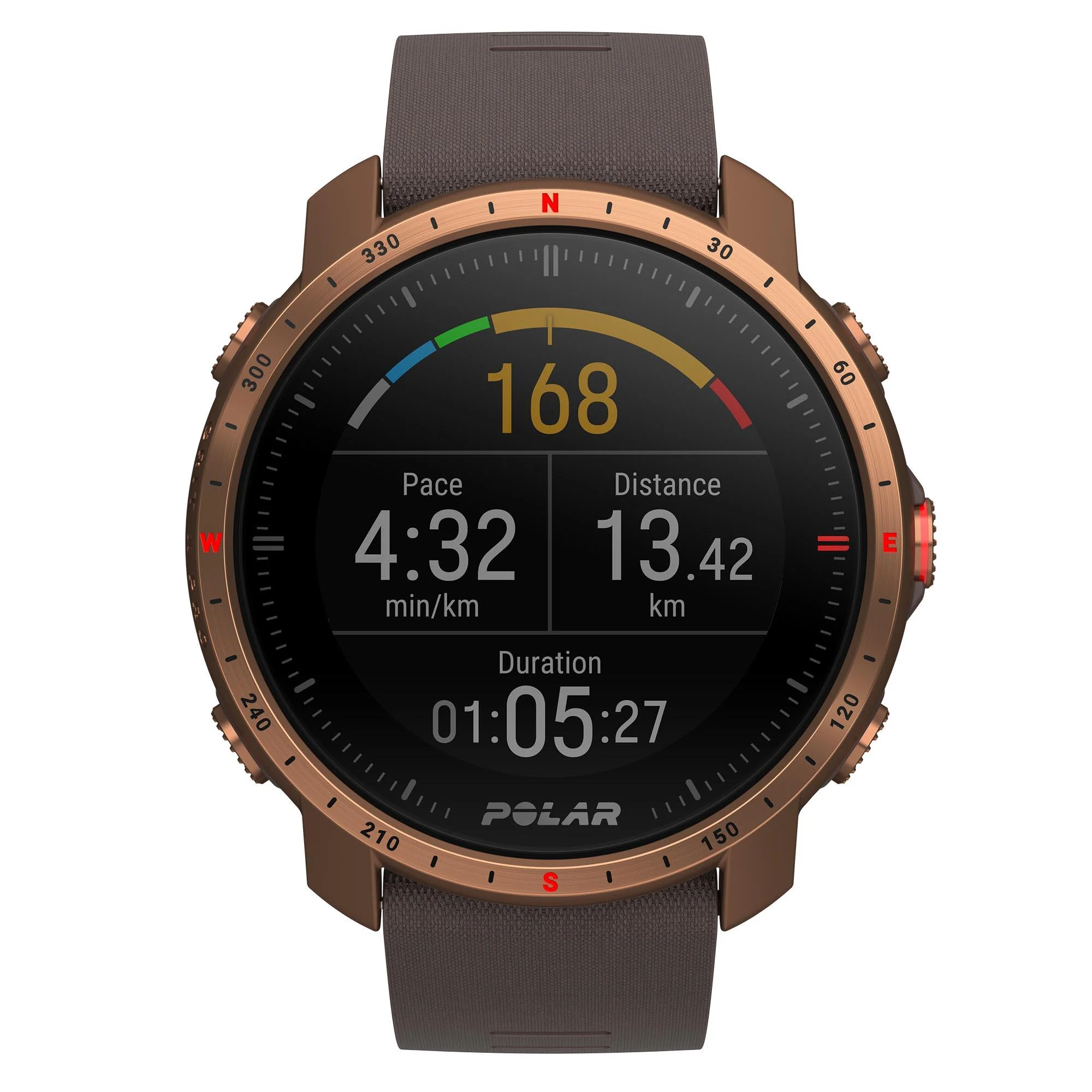 Polar Grit X Pro Nordic Copper Quartz Black Dial Brown Synthetic Rubber Strap Mens Watch 90085775 - Image 38