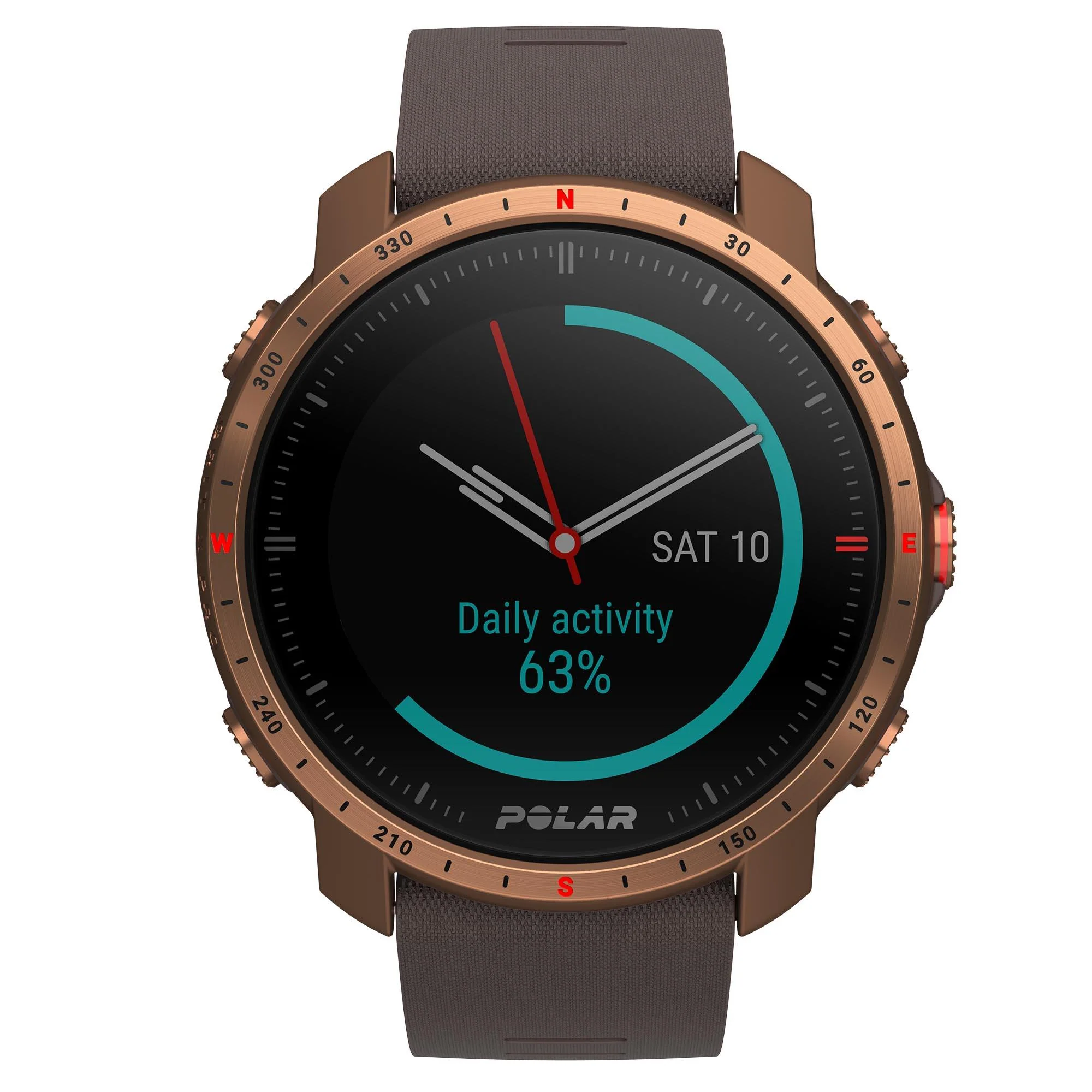 Polar Grit X Pro Nordic Copper Quartz Black Dial Brown Synthetic Rubber Strap Mens Watch 90085775 - Image 42