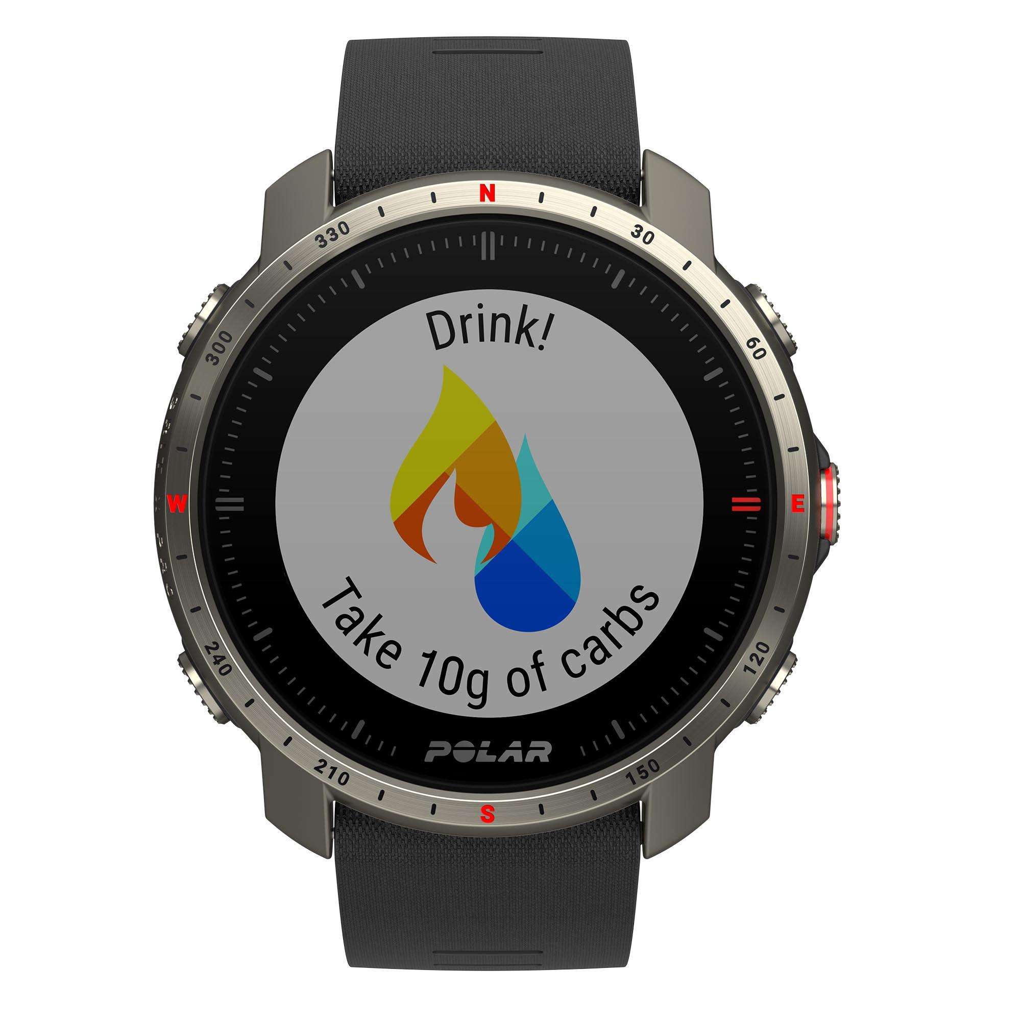 Polar Grit X Pro Titan Grey Quartz Black Dial Black Synthetic Rubber Strap Unisex Watch 90085777 - Image 19