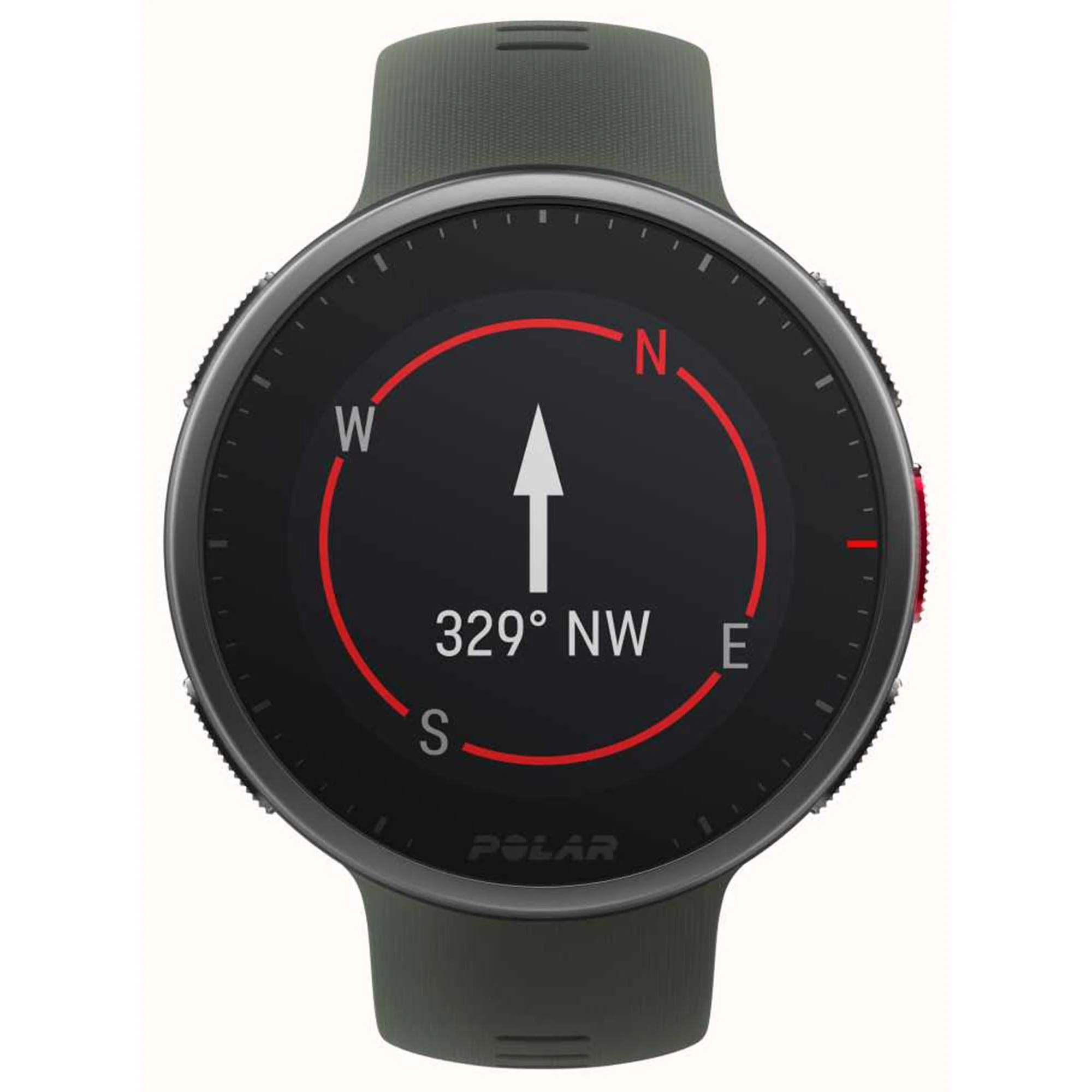 Polar Vantage V2 H10 HR Sensor Quartz Digital Dial Green Rubber Strap Smartwatch 90083652 - Image 2